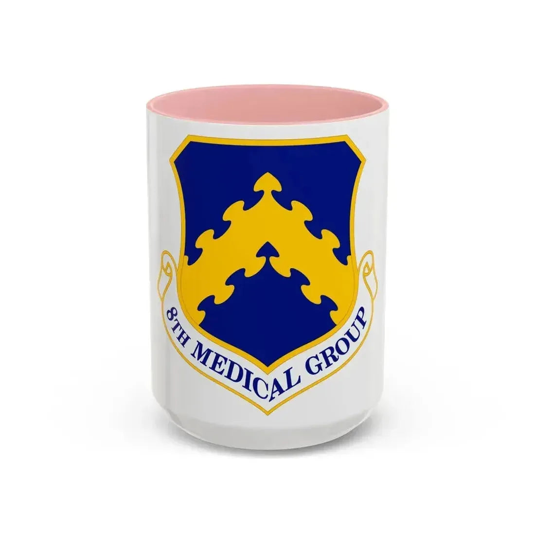 8 Medical Group PACAF (U.S. Air Force) Accent Coffee Mug 15oz Pink - Go Mug Yourself