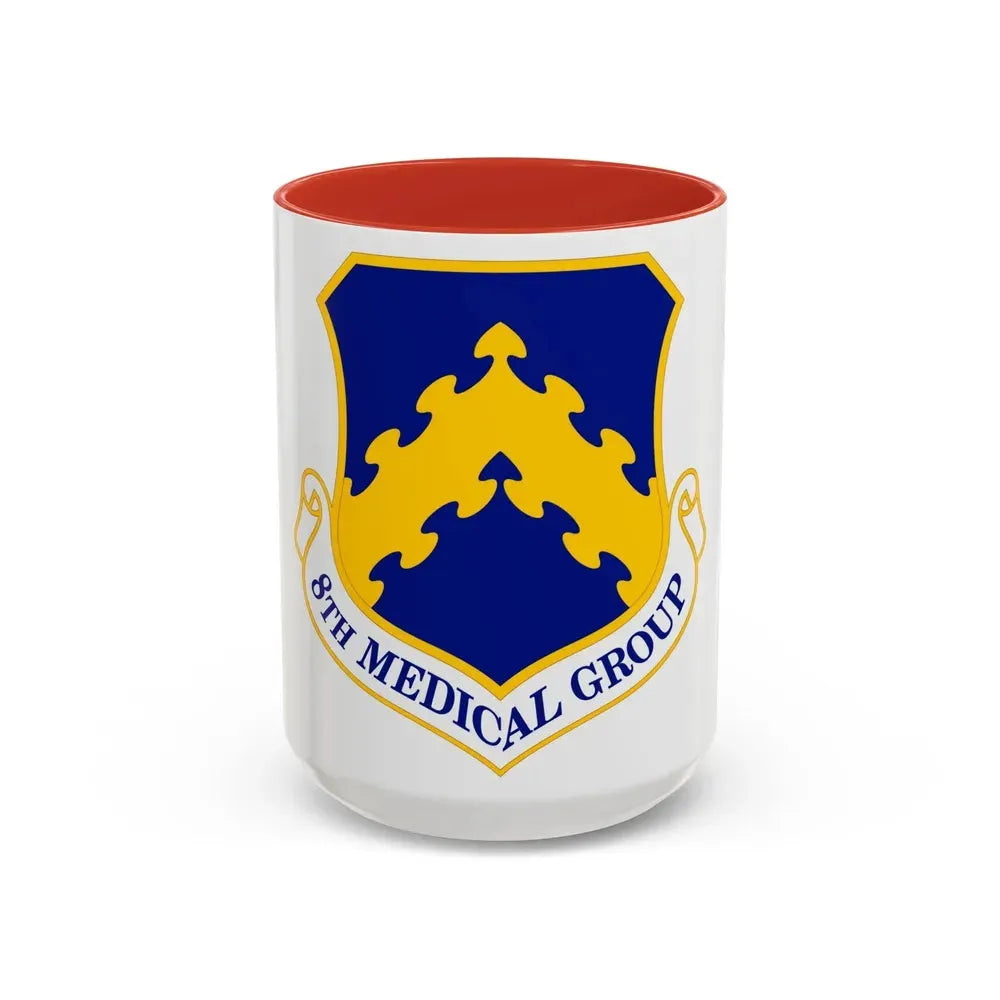 8 Medical Group PACAF (U.S. Air Force) Accent Coffee Mug 15oz Red - Go Mug Yourself
