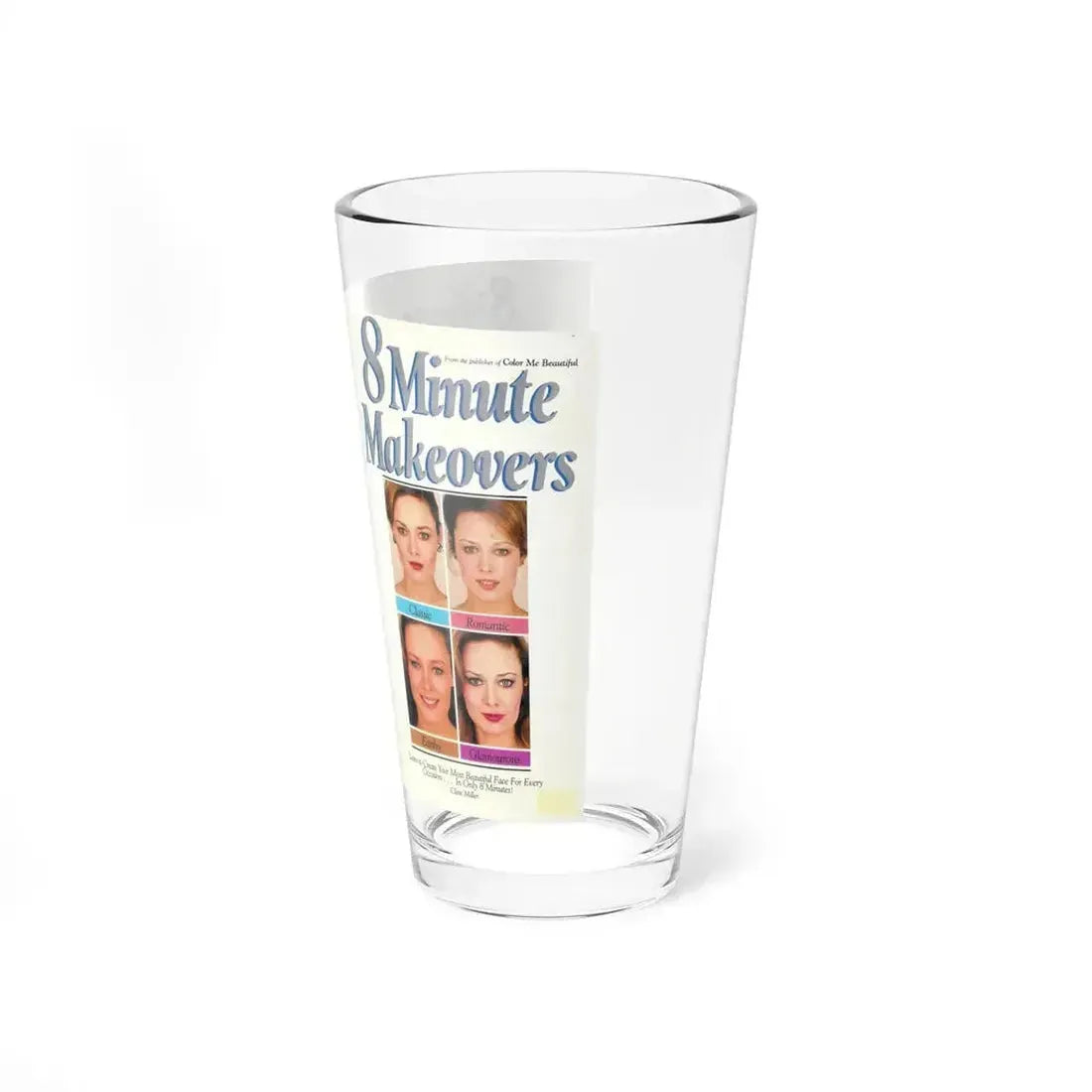 8 MINUTE MAKEOVERS (VHS COVER) Pint Glass 16oz - Go Mug Yourself