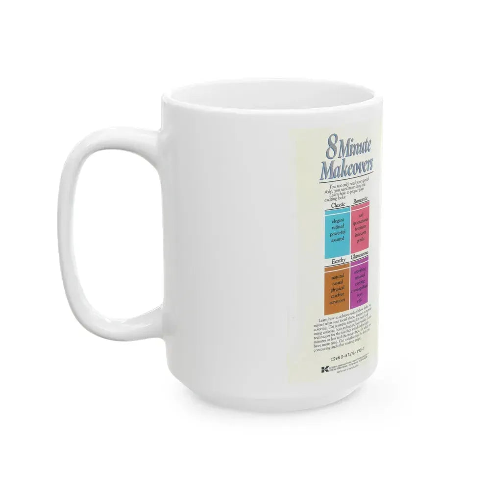 8 MINUTE MAKEOVERS (VHS COVER) - White Coffee Mug - Go Mug Yourself
