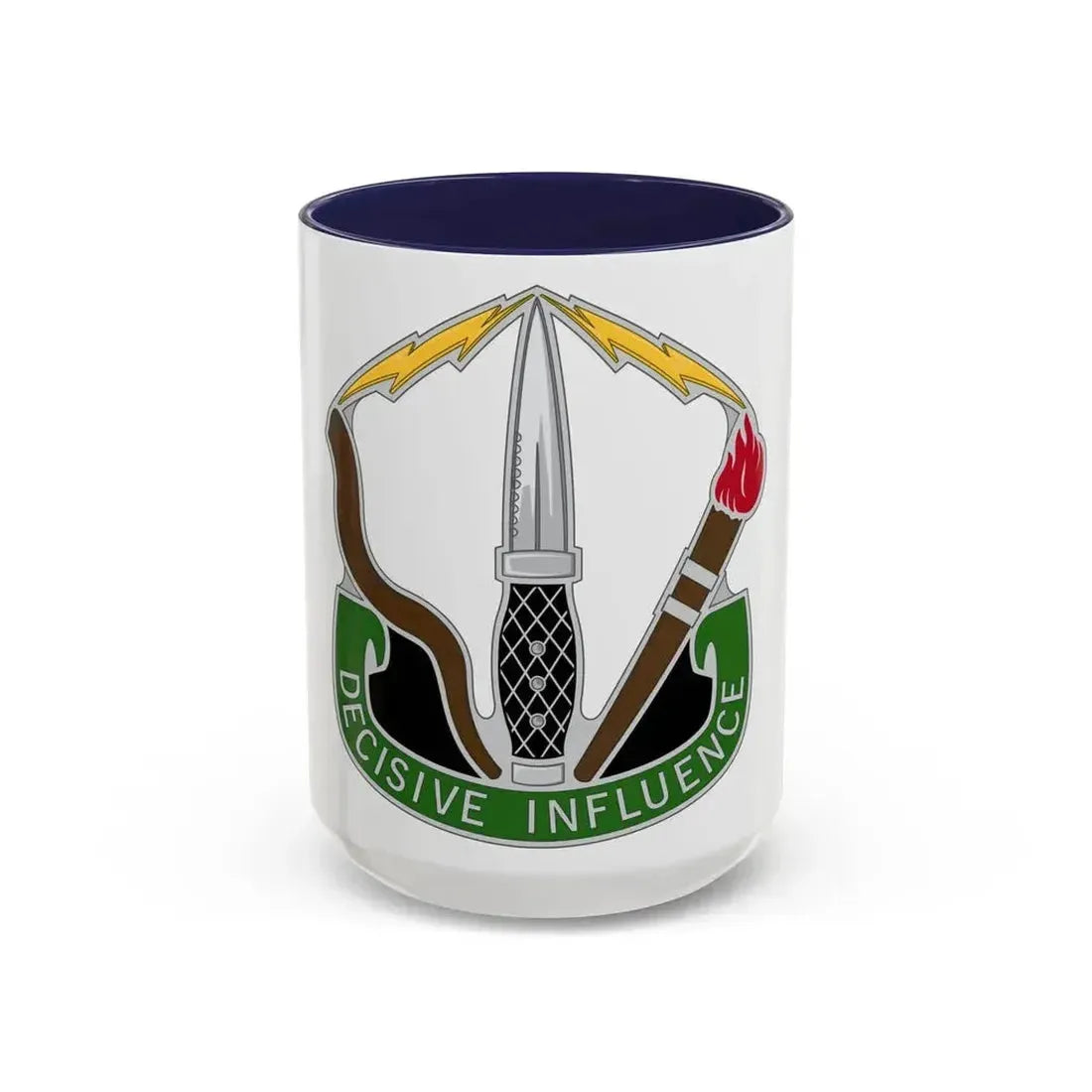 8 Psychological Operations Group (U.S. Army) Accent Coffee Mug 15oz Navy - Go Mug Yourself