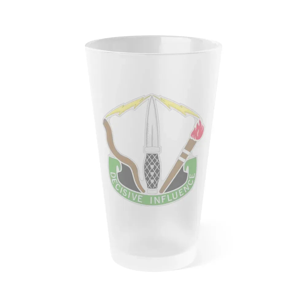 8 Psychological Operations Group (U.S. Army) Frosted Pint Glass 16oz Default Title - Go Mug Yourself