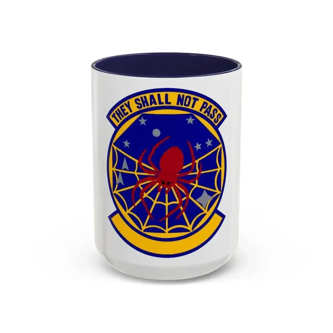 8 Space Warning Squadron AFRC (U.S. Air Force) Accent Coffee Mug 15oz Navy - Go Mug Yourself