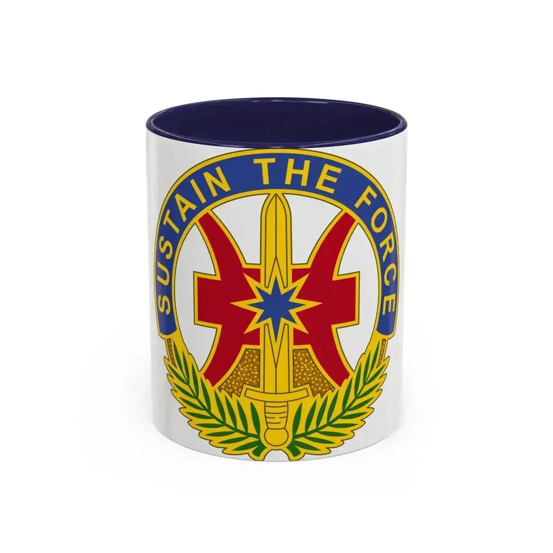 8 Sustainment Command 2 (U.S. Army) Accent Coffee Mug 11oz Navy - Go Mug Yourself