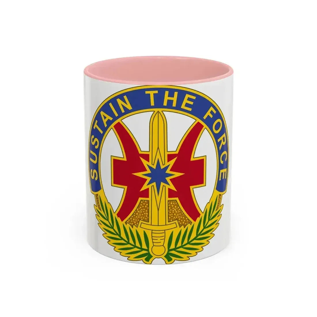 8 Sustainment Command 2 (U.S. Army) Accent Coffee Mug 11oz Pink - Go Mug Yourself