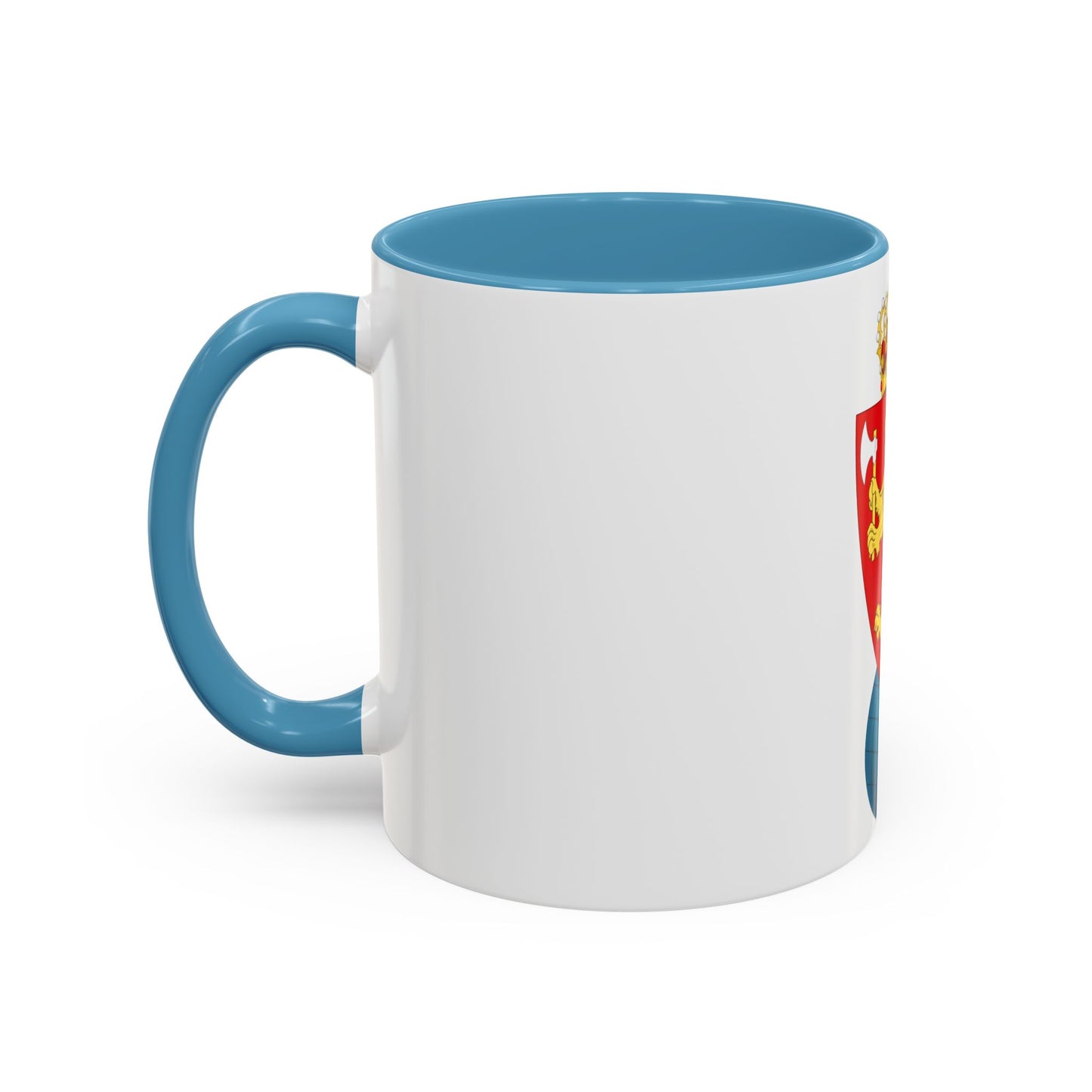 Coat of arms of the Geographical Survey of Norway - Accent Coffee Mug