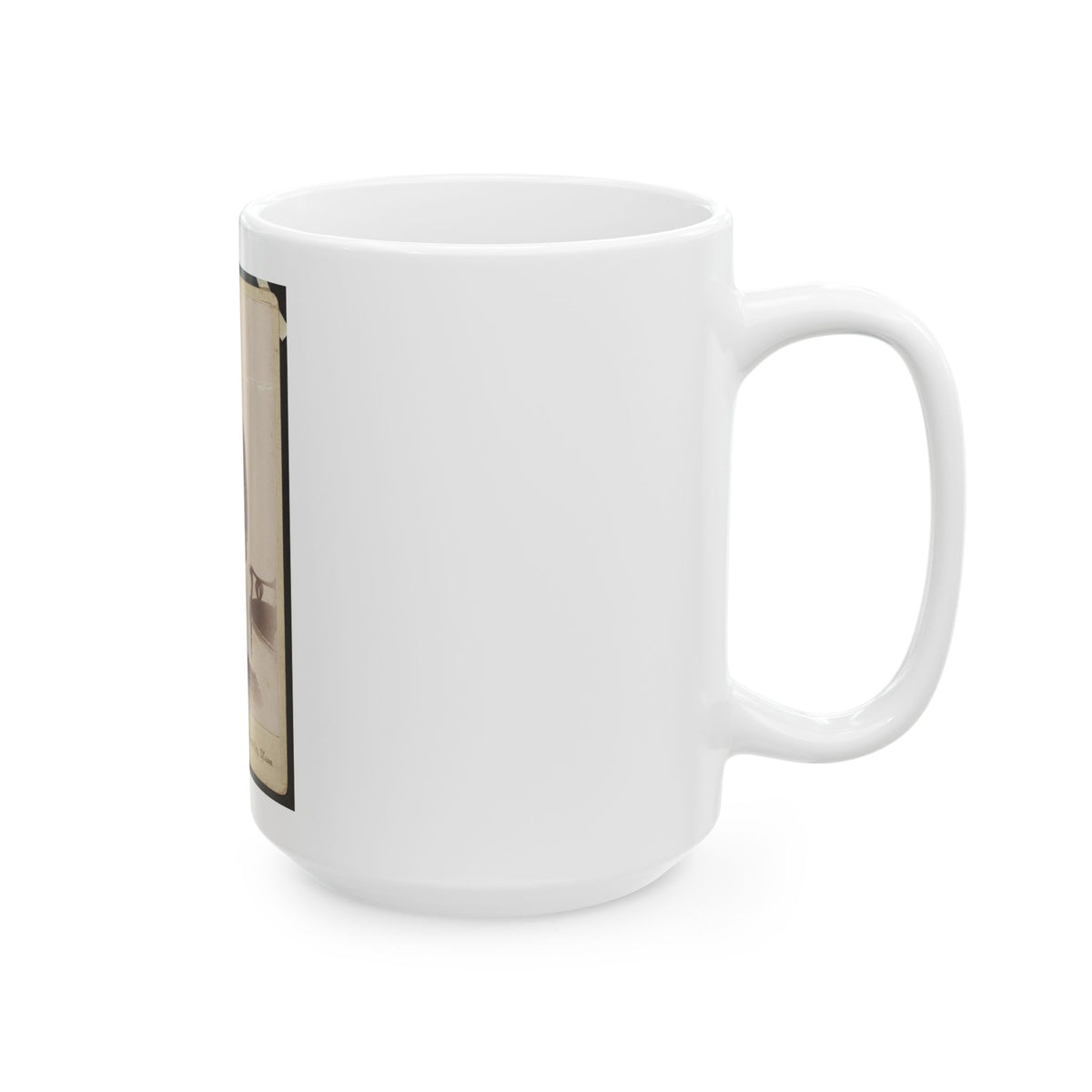 Full-Length Portrait Of An African American Veteran And Gar Member, Standing On Rug Between Table And Chair (U.S. Civil War) White Coffee Mug
