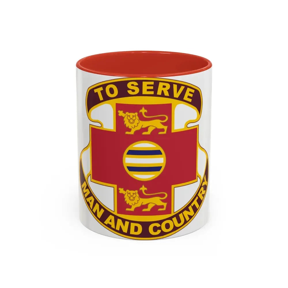 801 Combat Support Hospital (U.S. Army) Accent Coffee Mug 11oz Red - Go Mug Yourself