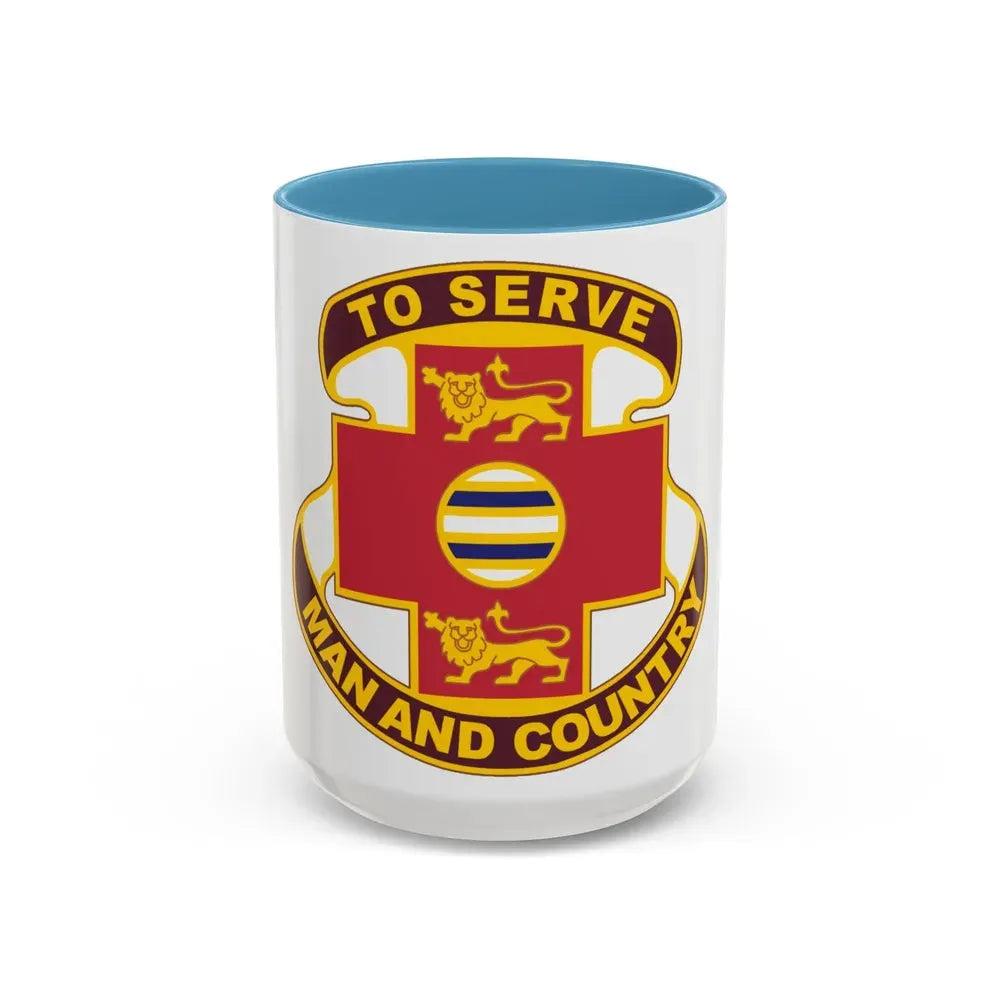 801 Combat Support Hospital (U.S. Army) Accent Coffee Mug 15oz Light Blue - Go Mug Yourself