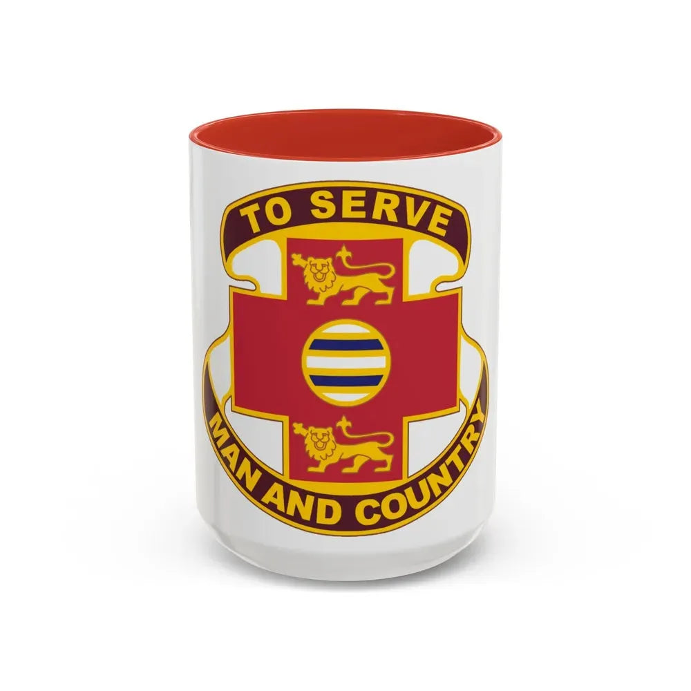 801 Combat Support Hospital (U.S. Army) Accent Coffee Mug 15oz Red - Go Mug Yourself