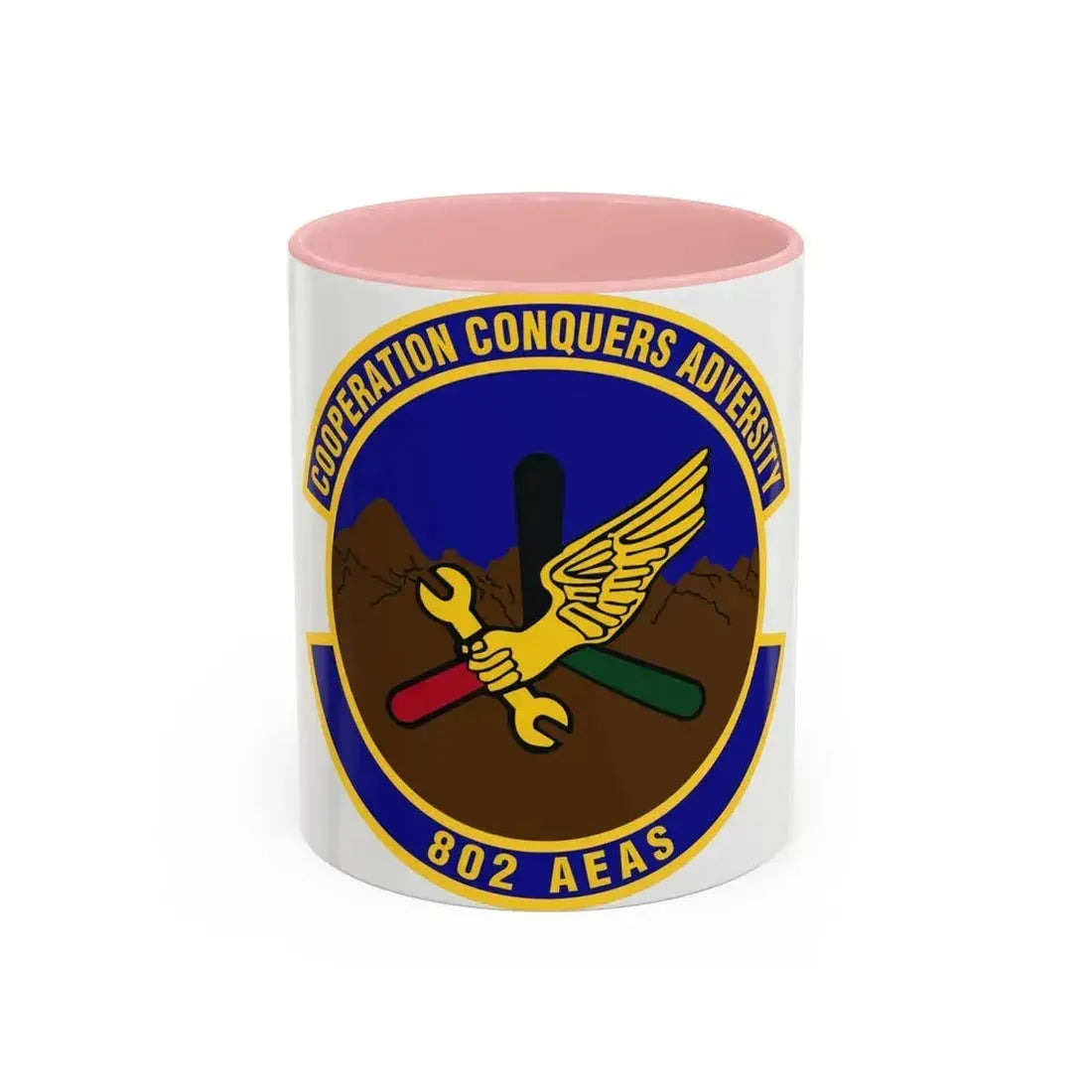 802d Air Expeditionary Advisory Squadron (U.S. Air Force) Accent Coffee Mug 11oz Pink - Go Mug Yourself