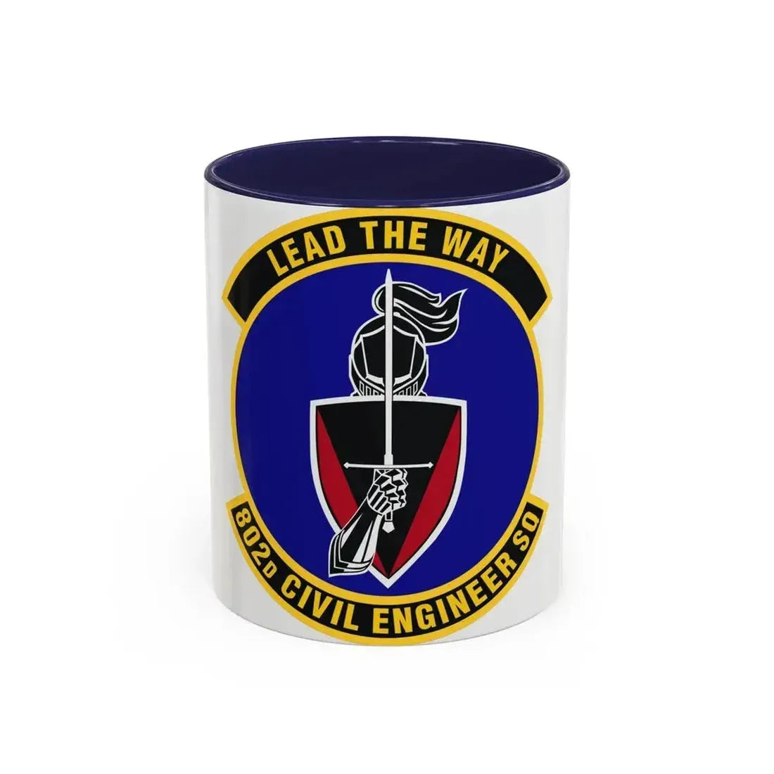 802d Civil Engineer Squadron (U.S. Air Force) Accent Coffee Mug 11oz Navy - Go Mug Yourself
