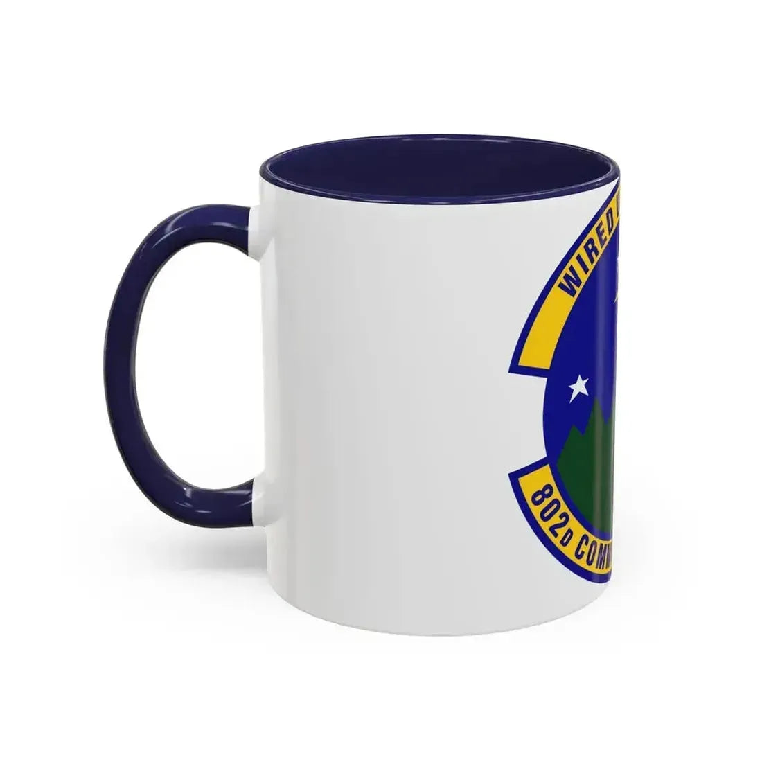 802d Communications Squadron (U.S. Air Force) Accent Coffee Mug - Go Mug Yourself