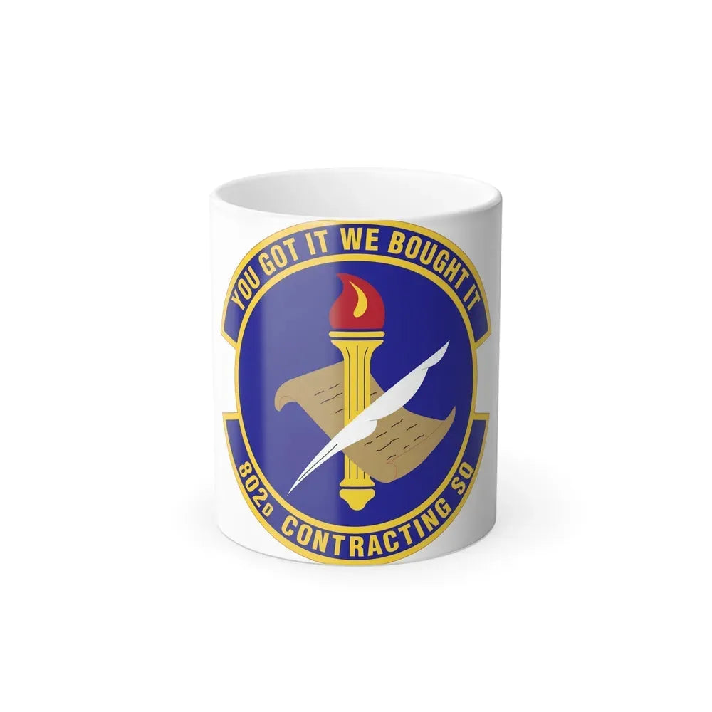 802d Contracting Squadron (U.S. Air Force) Color Changing Coffee Mug 11oz - Go Mug Yourself