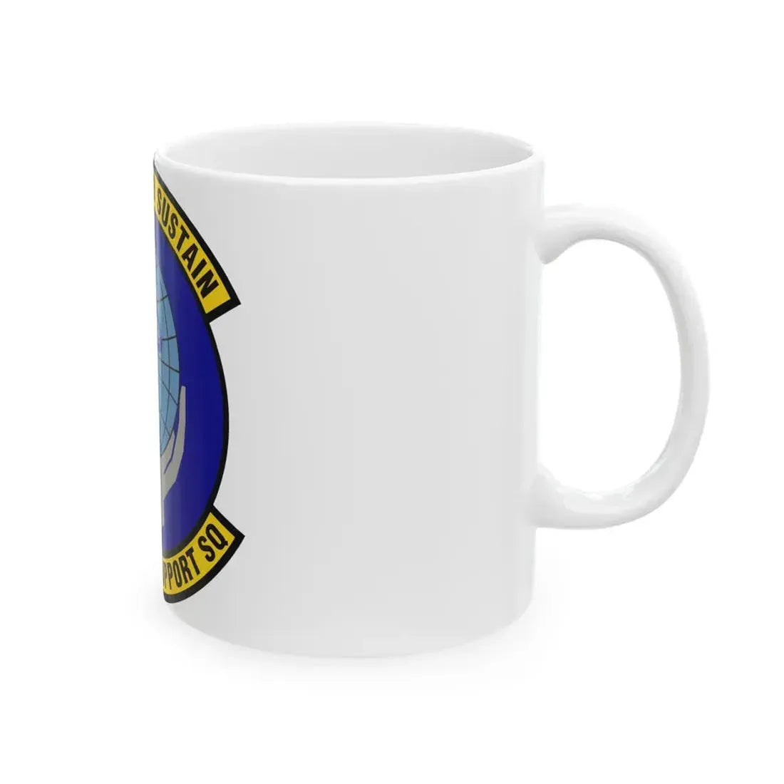 802d Force Support Squadron (U.S. Air Force) White Coffee Mug - Go Mug Yourself
