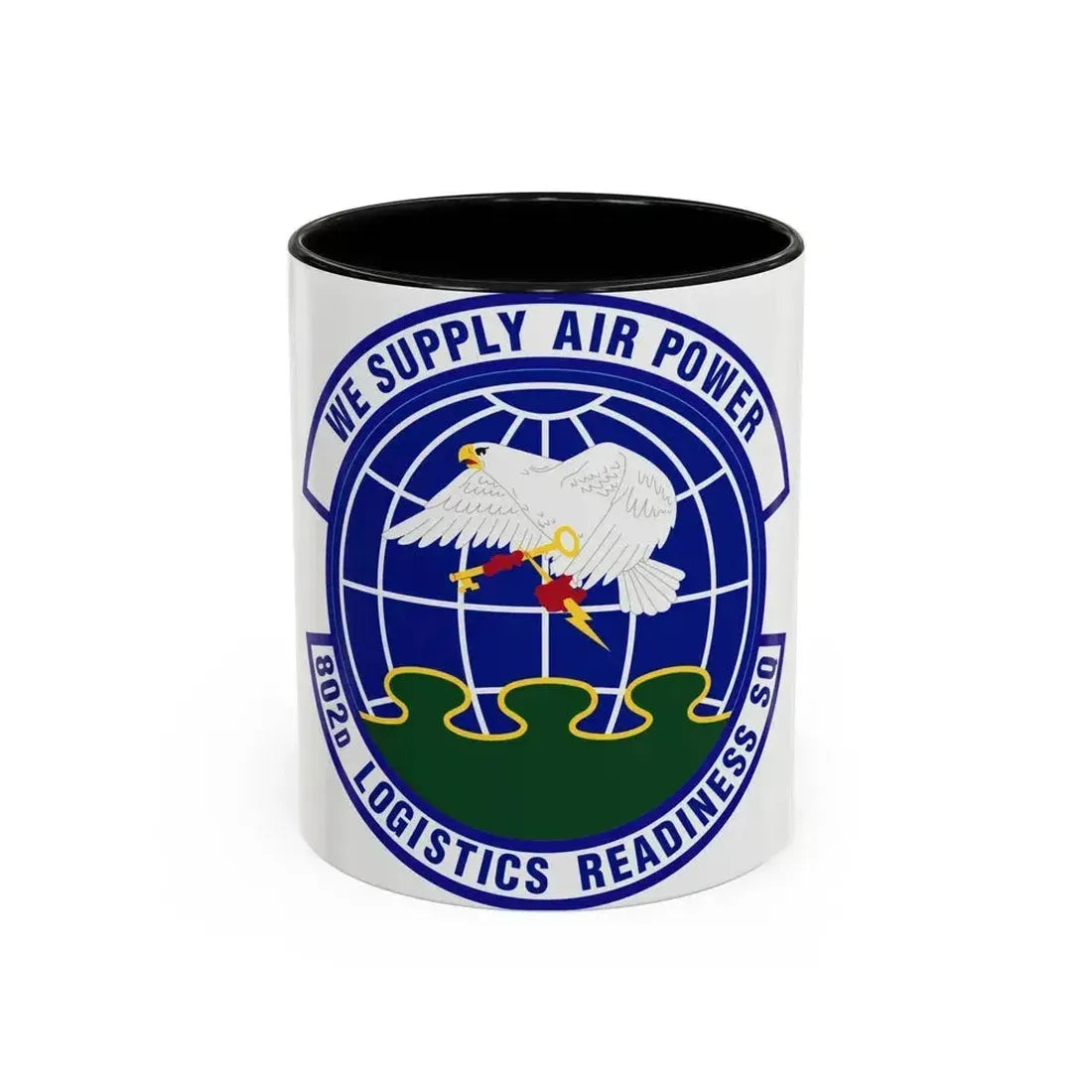 802d Logistics Readiness Squadron (U.S. Air Force) Accent Coffee Mug 11oz Black - Go Mug Yourself