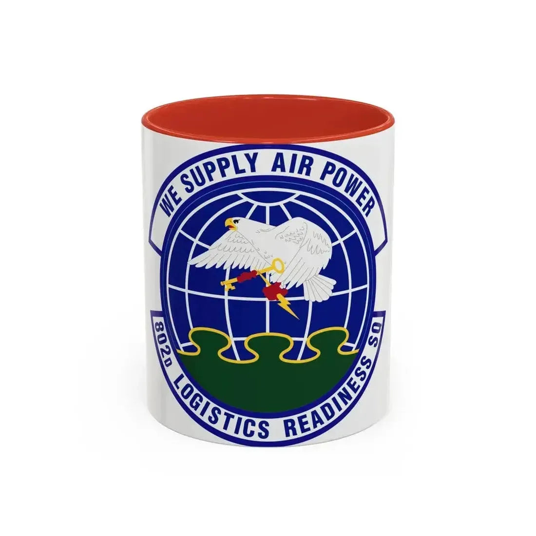 802d Logistics Readiness Squadron (U.S. Air Force) Accent Coffee Mug 11oz Red - Go Mug Yourself