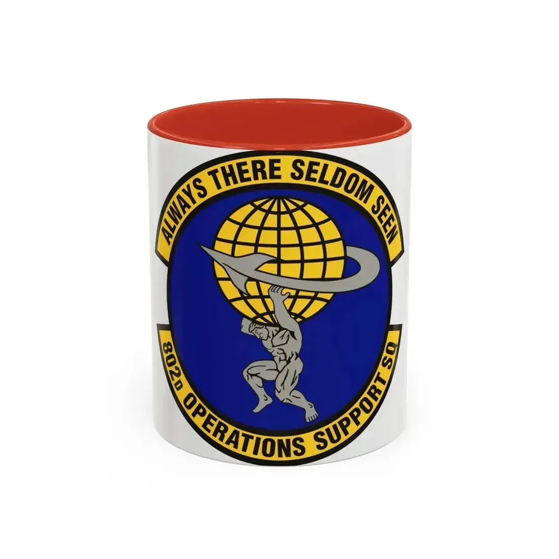 802d Operations Support Squadron (U.S. Air Force) Accent Coffee Mug 11oz Red - Go Mug Yourself