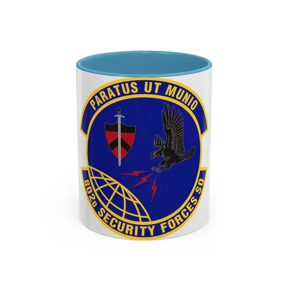 802d Security Forces Squadron (U.S. Air Force) Accent Coffee Mug 11oz Light Blue - Go Mug Yourself