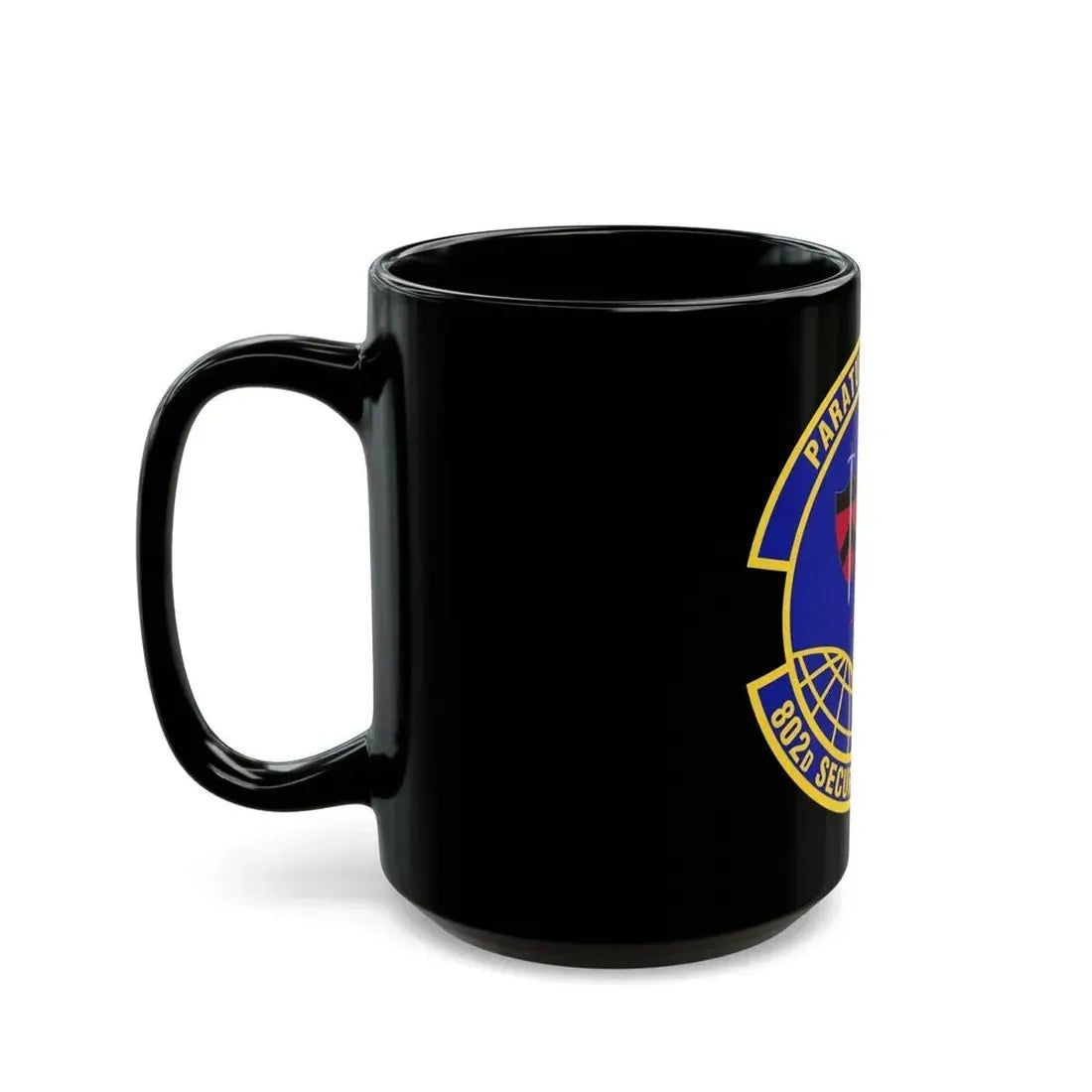 802d Security Forces Squadron (U.S. Air Force) Black Coffee Mug - Go Mug Yourself