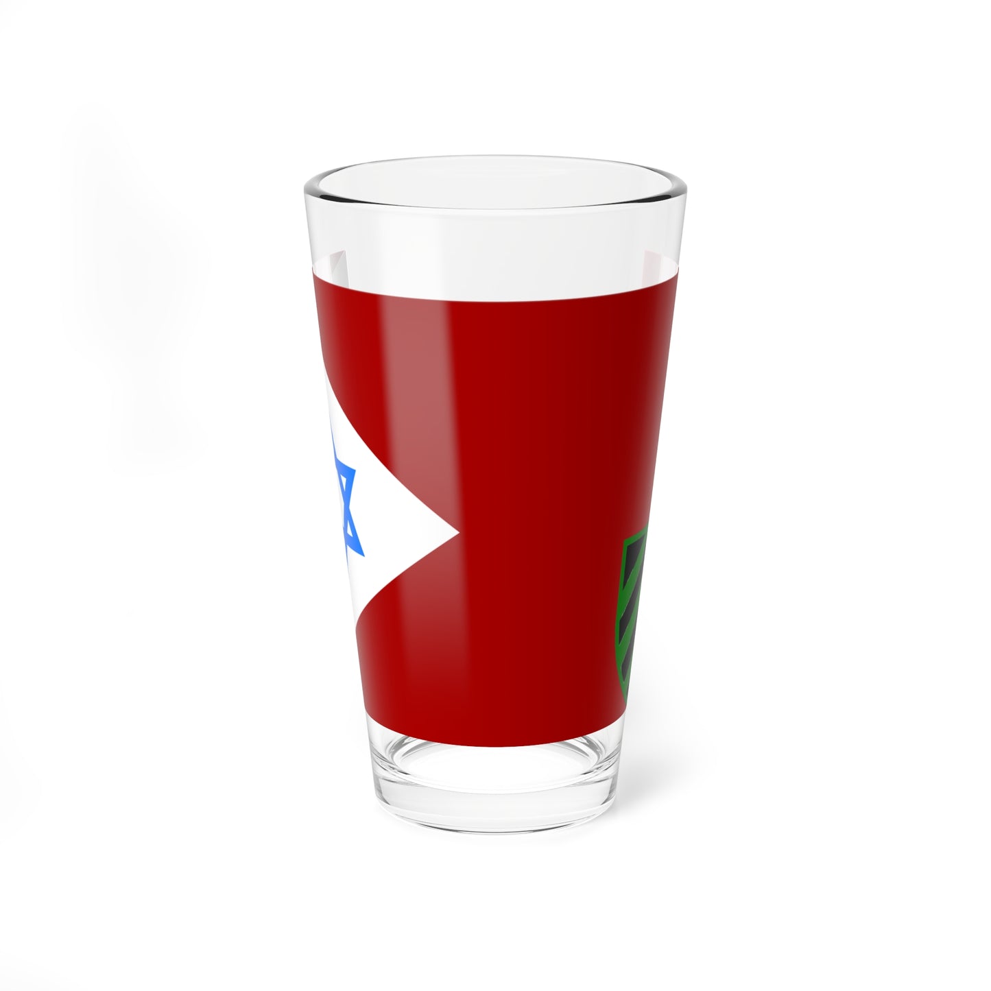 Flag of IDF Armored Corps Old Gaysot (Israel) Pint Glass 16oz