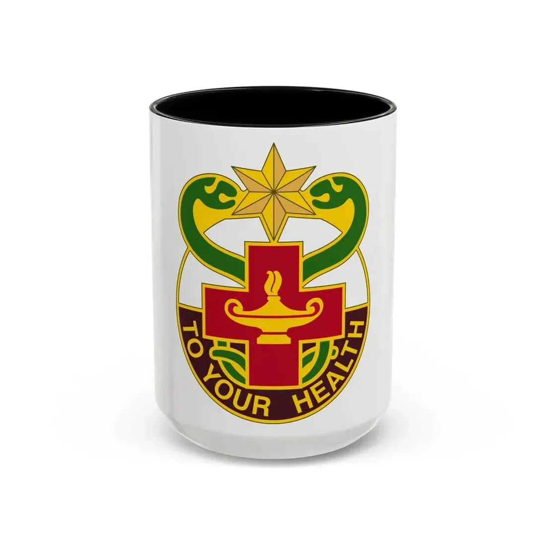 804 Medical Brigade 3 (U.S. Army) Accent Coffee Mug 15oz Black - Go Mug Yourself