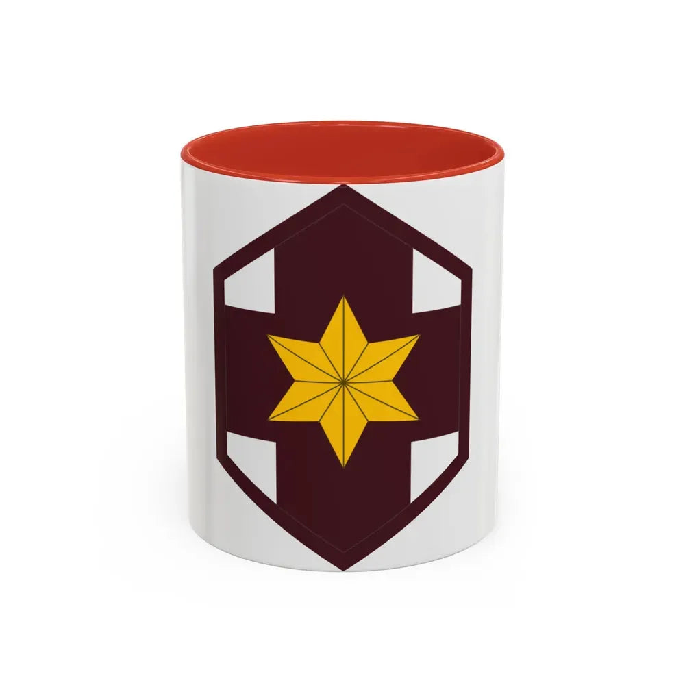 804 Medical Brigade (U.S. Army) Accent Coffee Mug 11oz Red - Go Mug Yourself