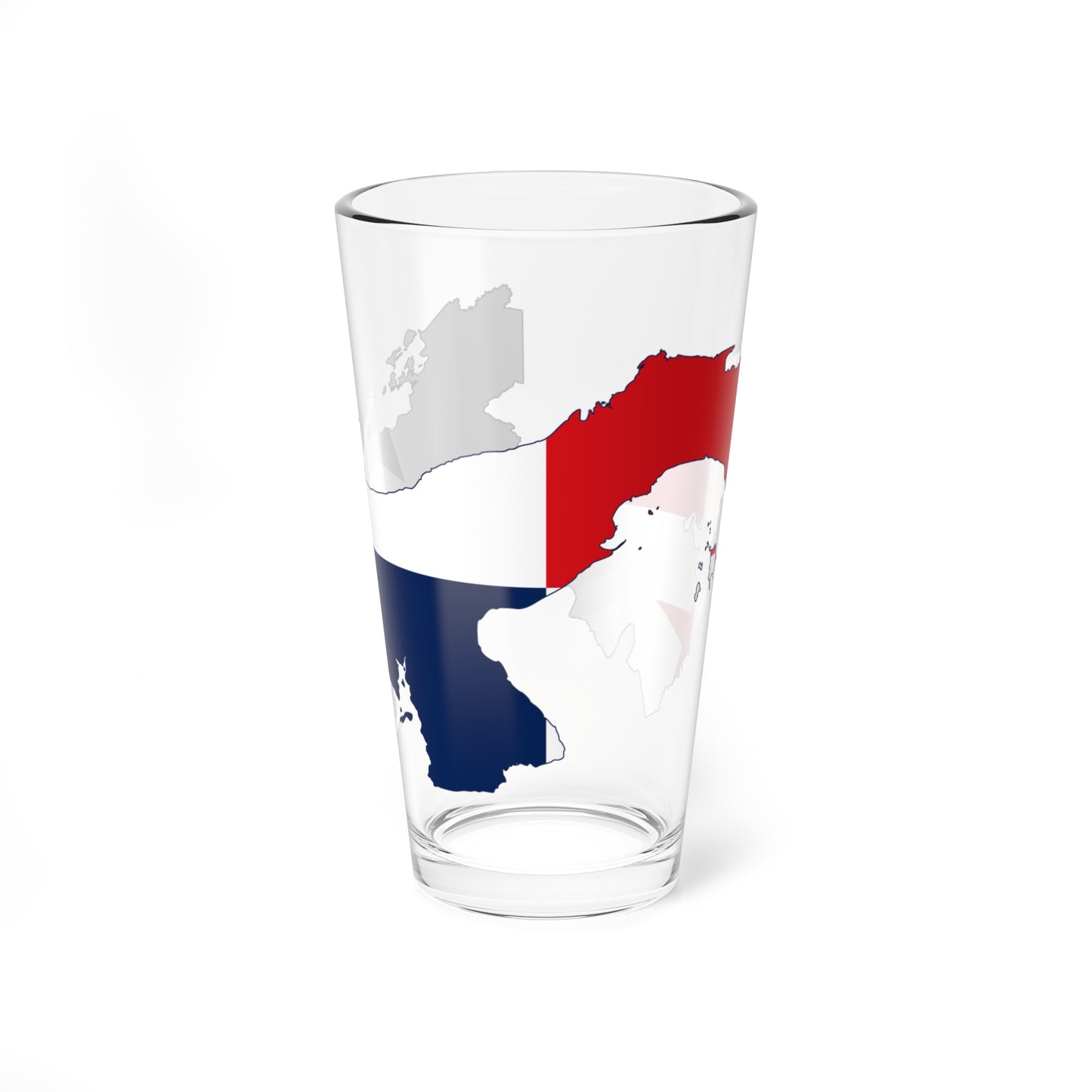 Flag-map of Panama (Panama) Pint Glass 16oz
