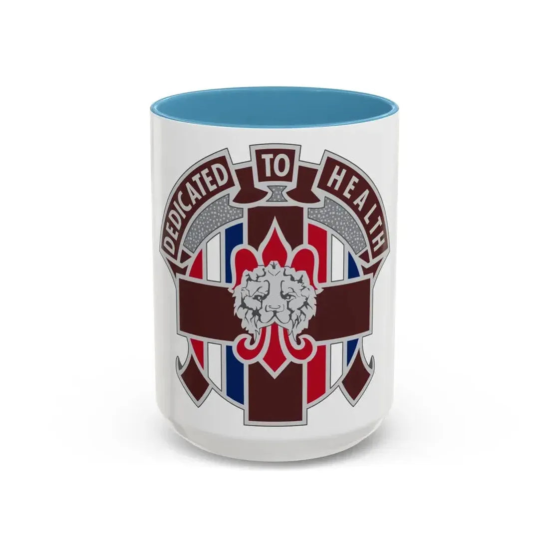 807 Medical Brigade 2 (U.S. Army) Accent Coffee Mug 15oz Light Blue - Go Mug Yourself