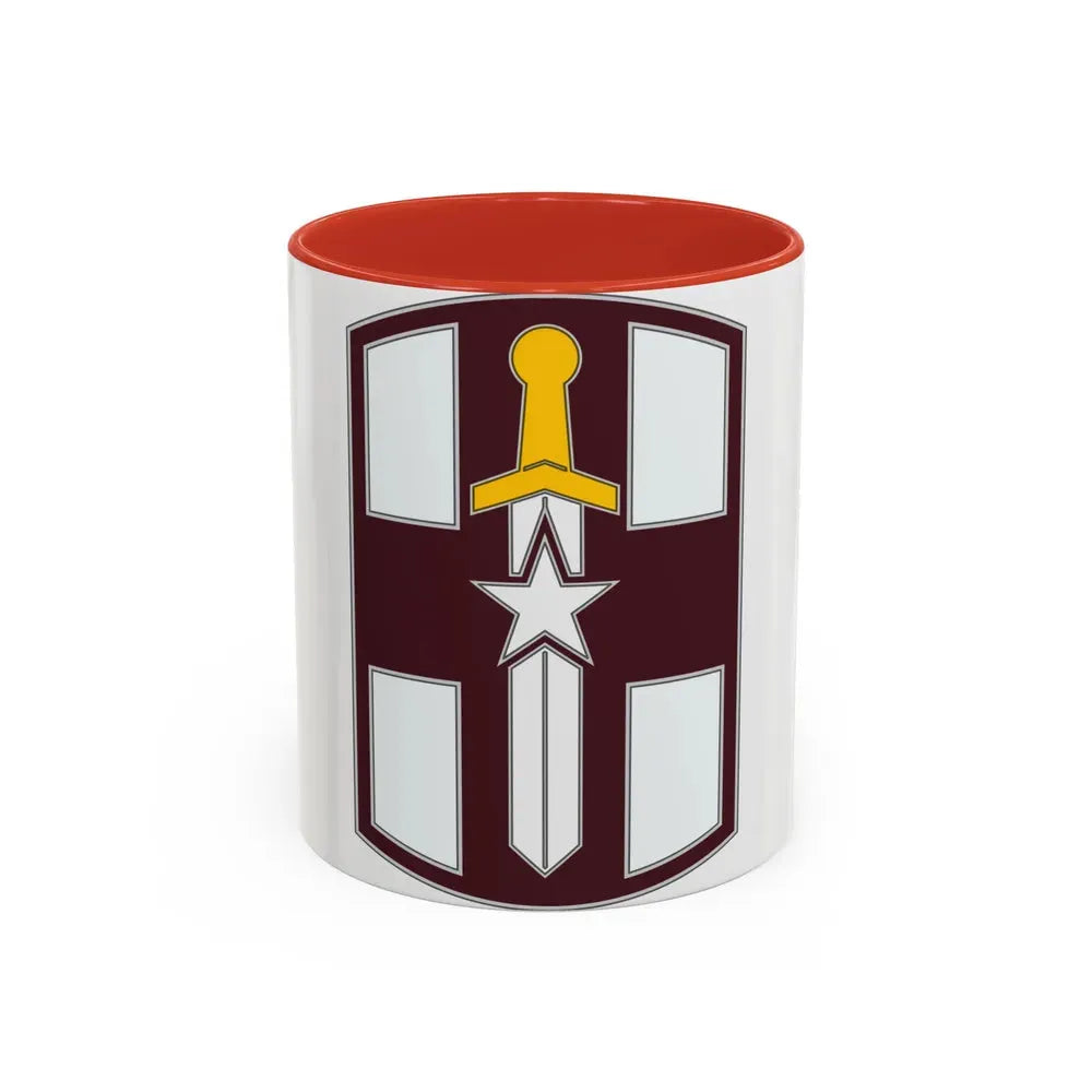 807 Medical Brigade 3 (U.S. Army) Accent Coffee Mug 11oz Red - Go Mug Yourself