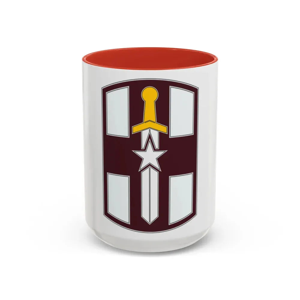 807 Medical Brigade 3 (U.S. Army) Accent Coffee Mug 15oz Red - Go Mug Yourself
