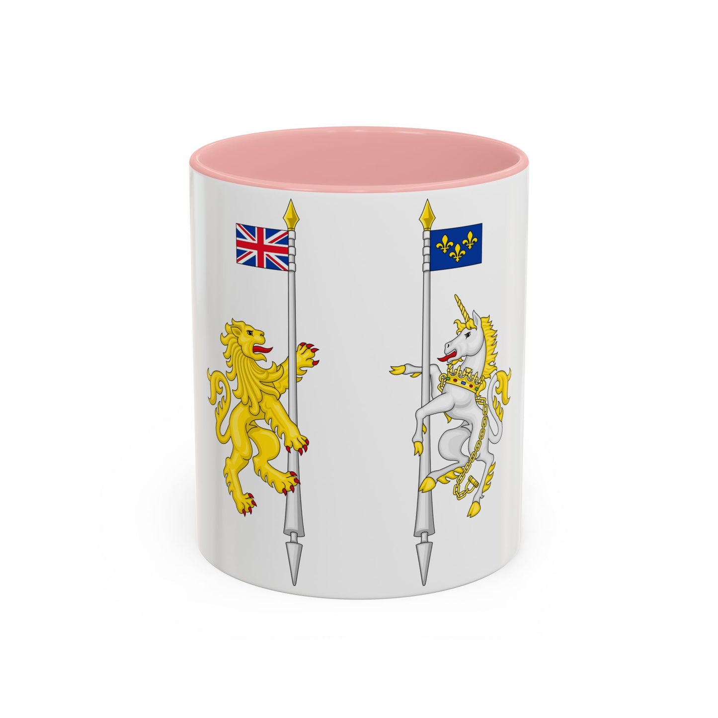 Supporters from the coat of arms of Canada - Accent Coffee Mug