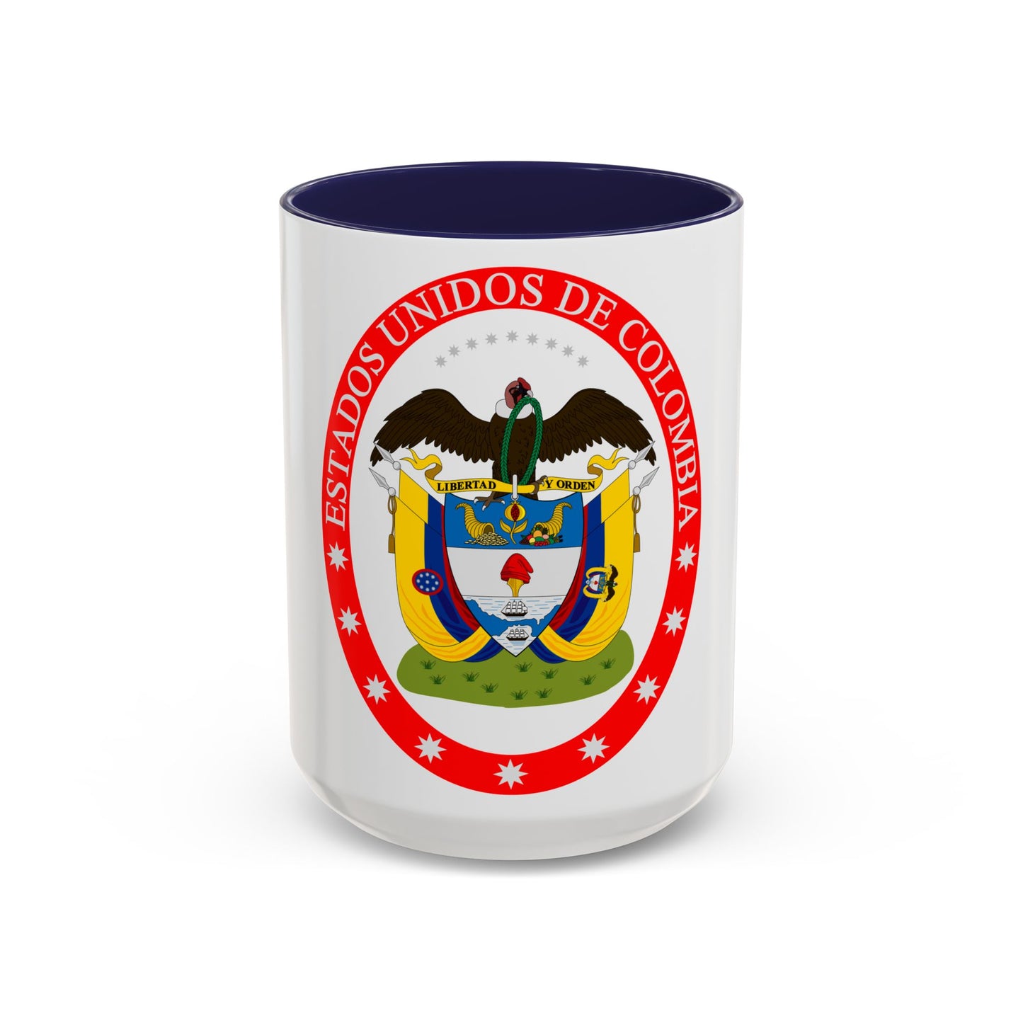 Coat of arms of the United States of Colombia - Accent Coffee Mug