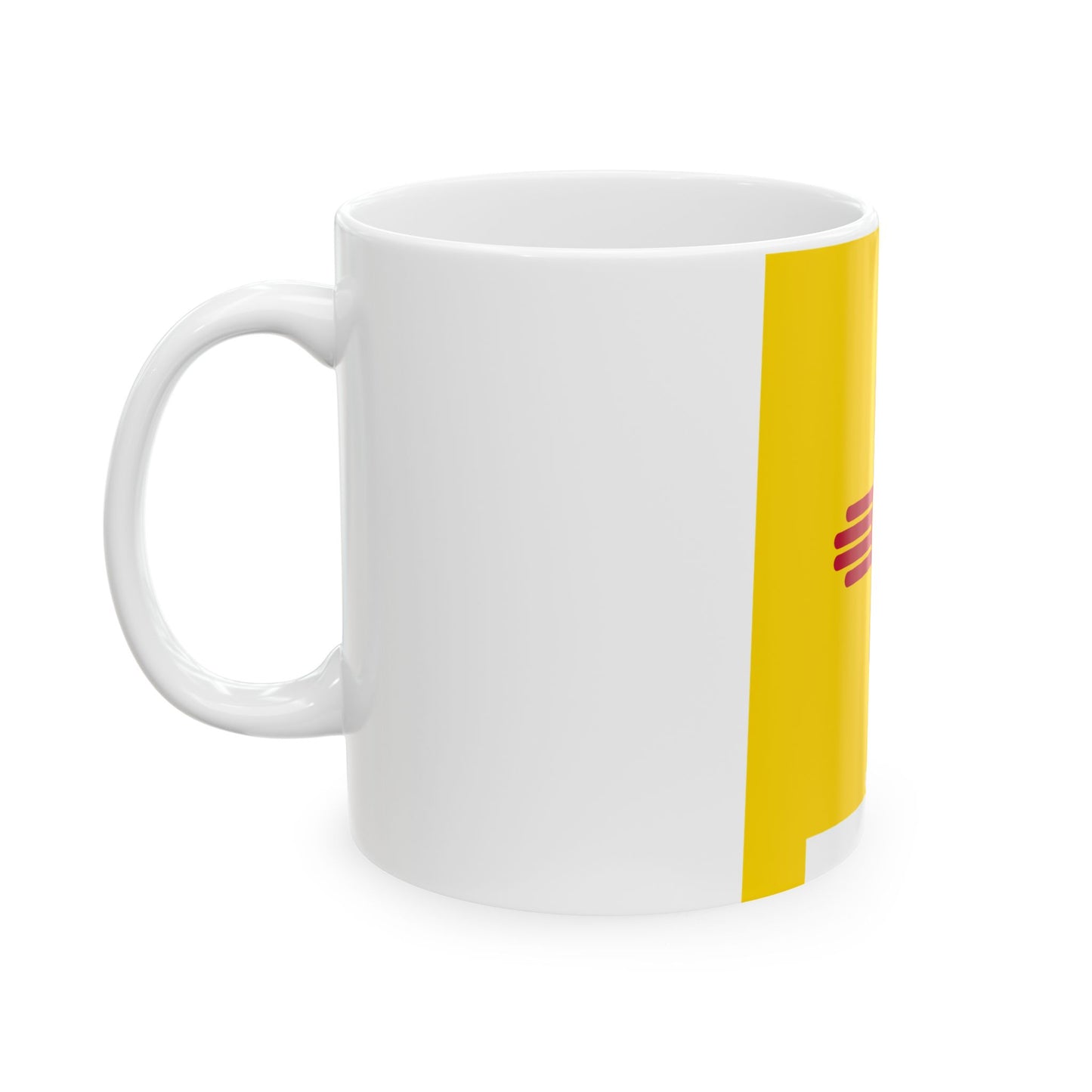 Flag-map of New Mexico (United States) White Coffee Mug