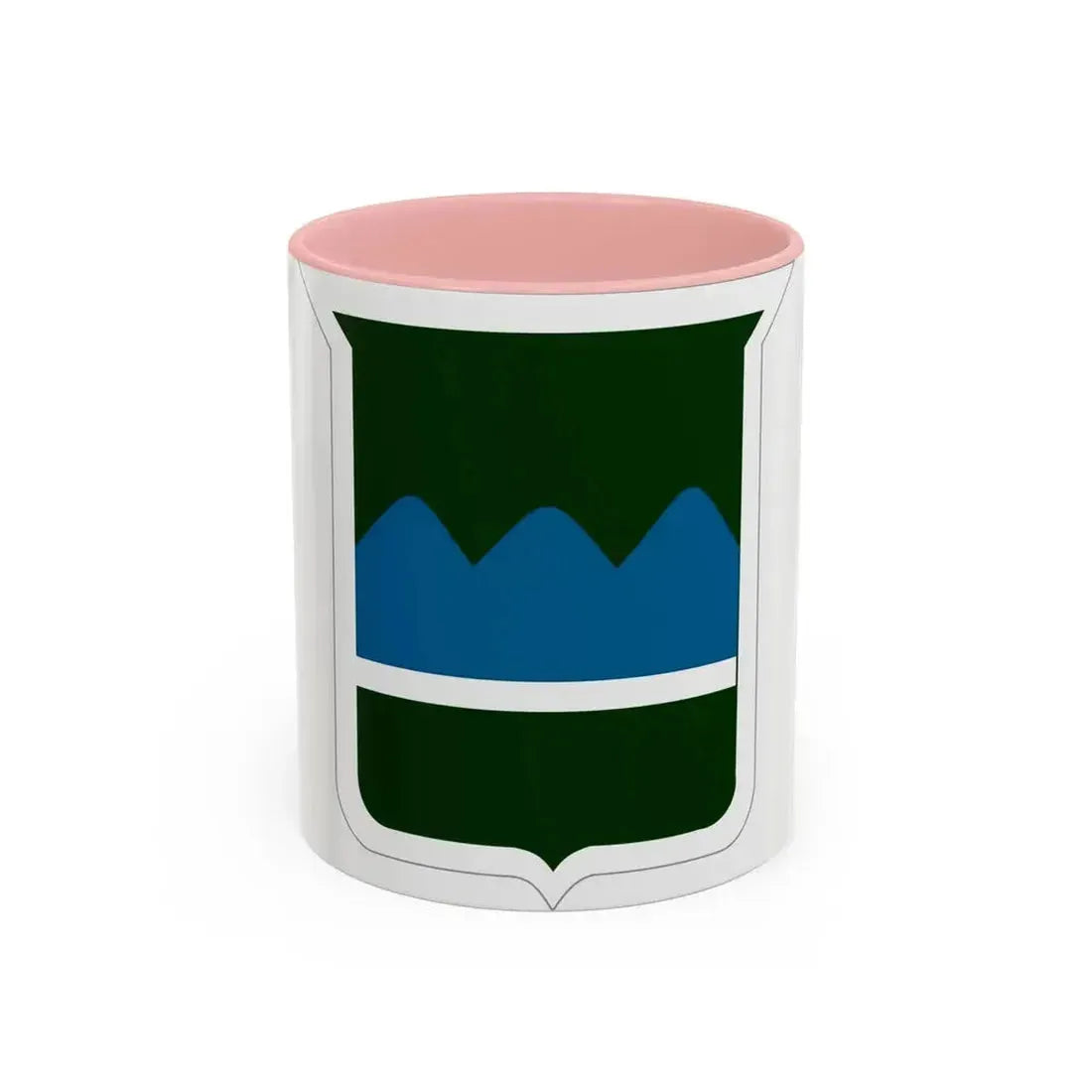80th Inf Div SSI (U.S. Army) Accent Coffee Mug 11oz Pink - Go Mug Yourself