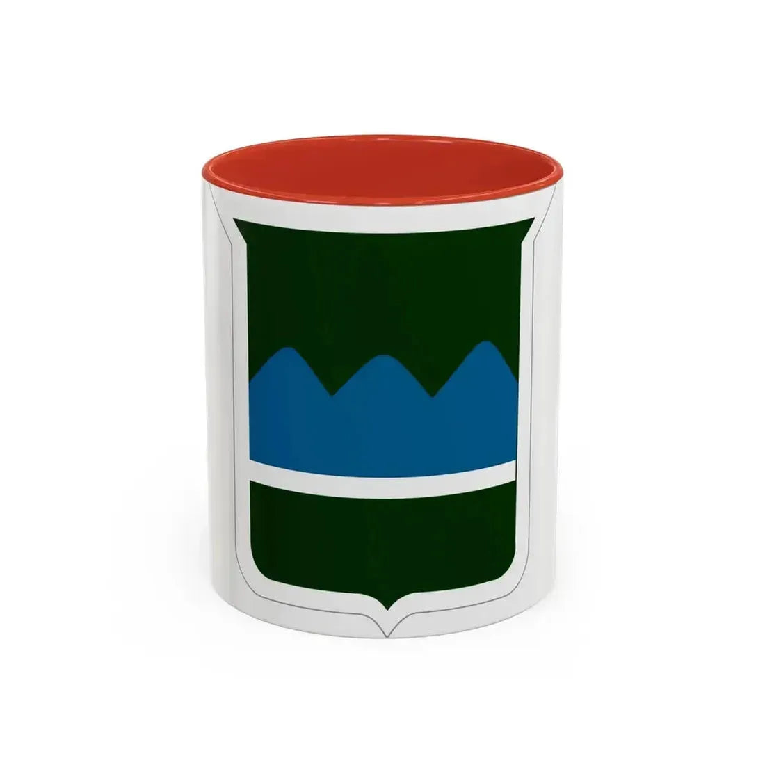 80th Inf Div SSI (U.S. Army) Accent Coffee Mug 11oz Red - Go Mug Yourself
