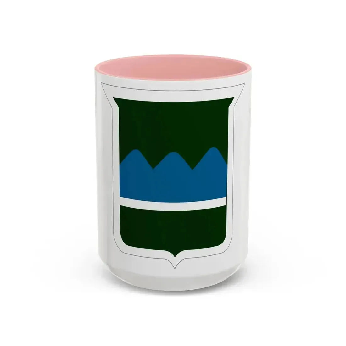 80th Inf Div SSI (U.S. Army) Accent Coffee Mug 15oz Pink - Go Mug Yourself