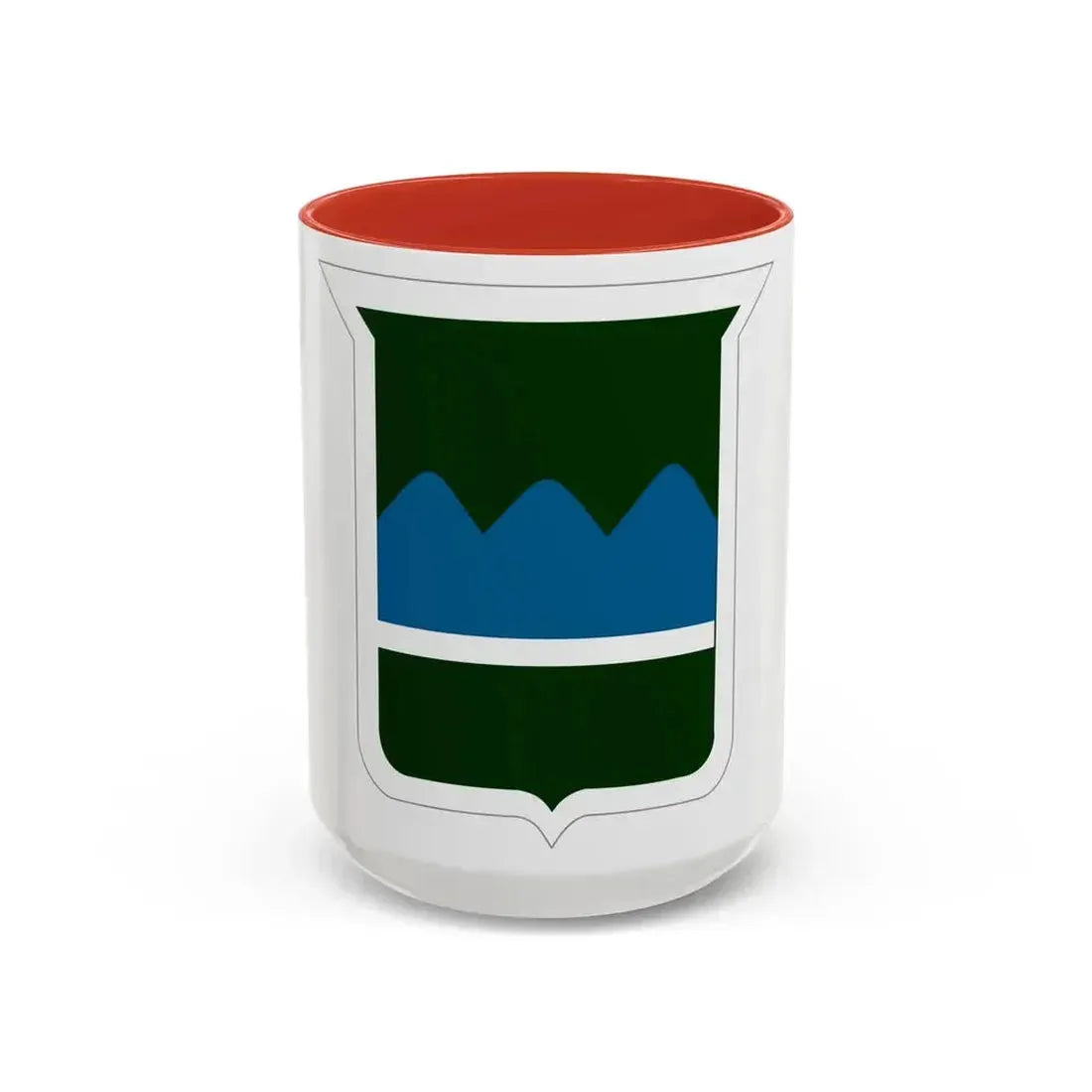 80th Inf Div SSI (U.S. Army) Accent Coffee Mug 15oz Red - Go Mug Yourself