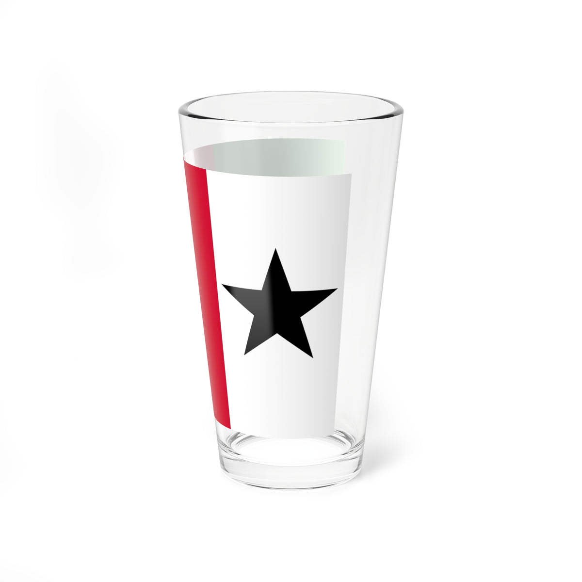 Welsh Tricolour with star (United Kingdom) Pint Glass 16oz