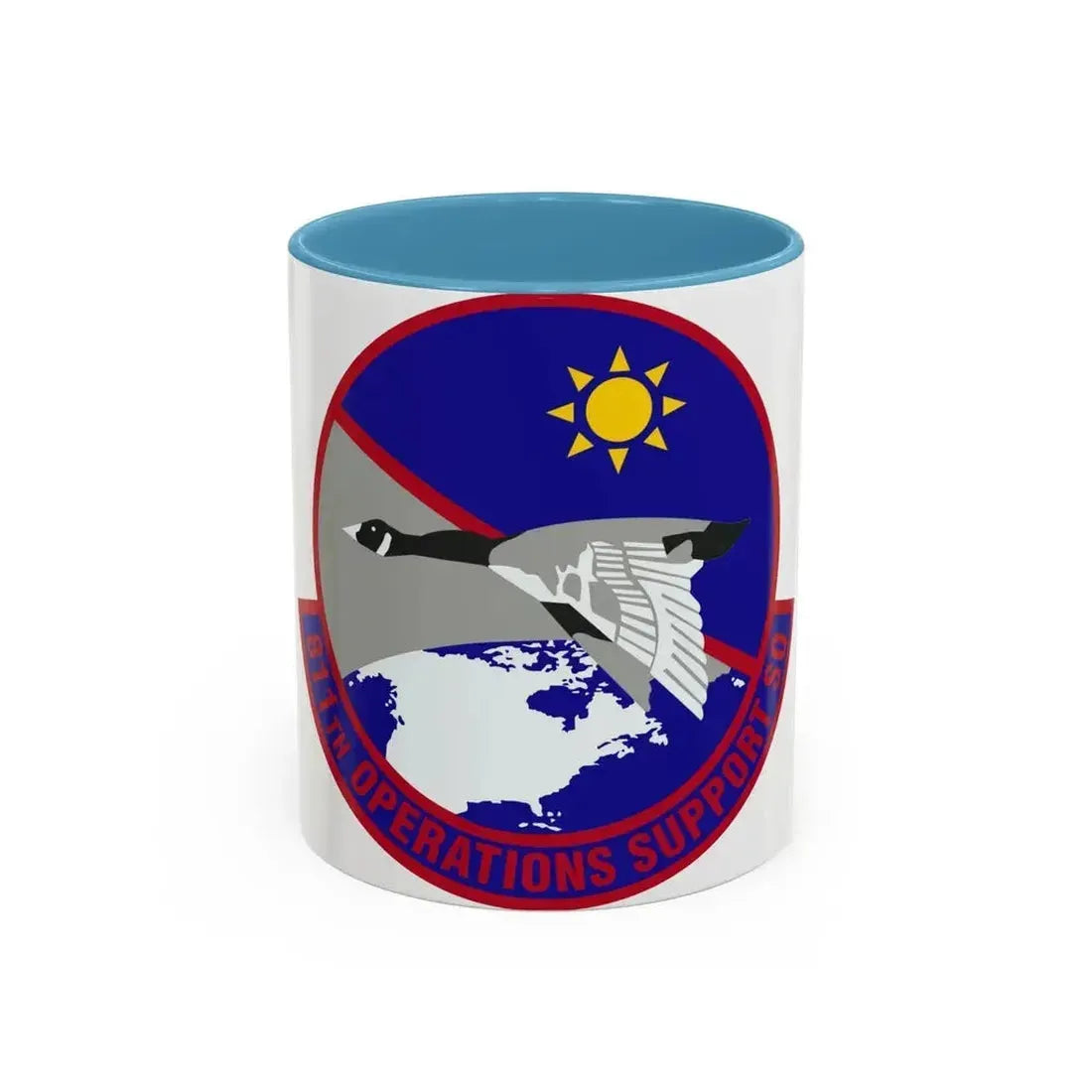811th Operations Support Squadron (U.S. Air Force) Accent Coffee Mug 11oz Light Blue - Go Mug Yourself