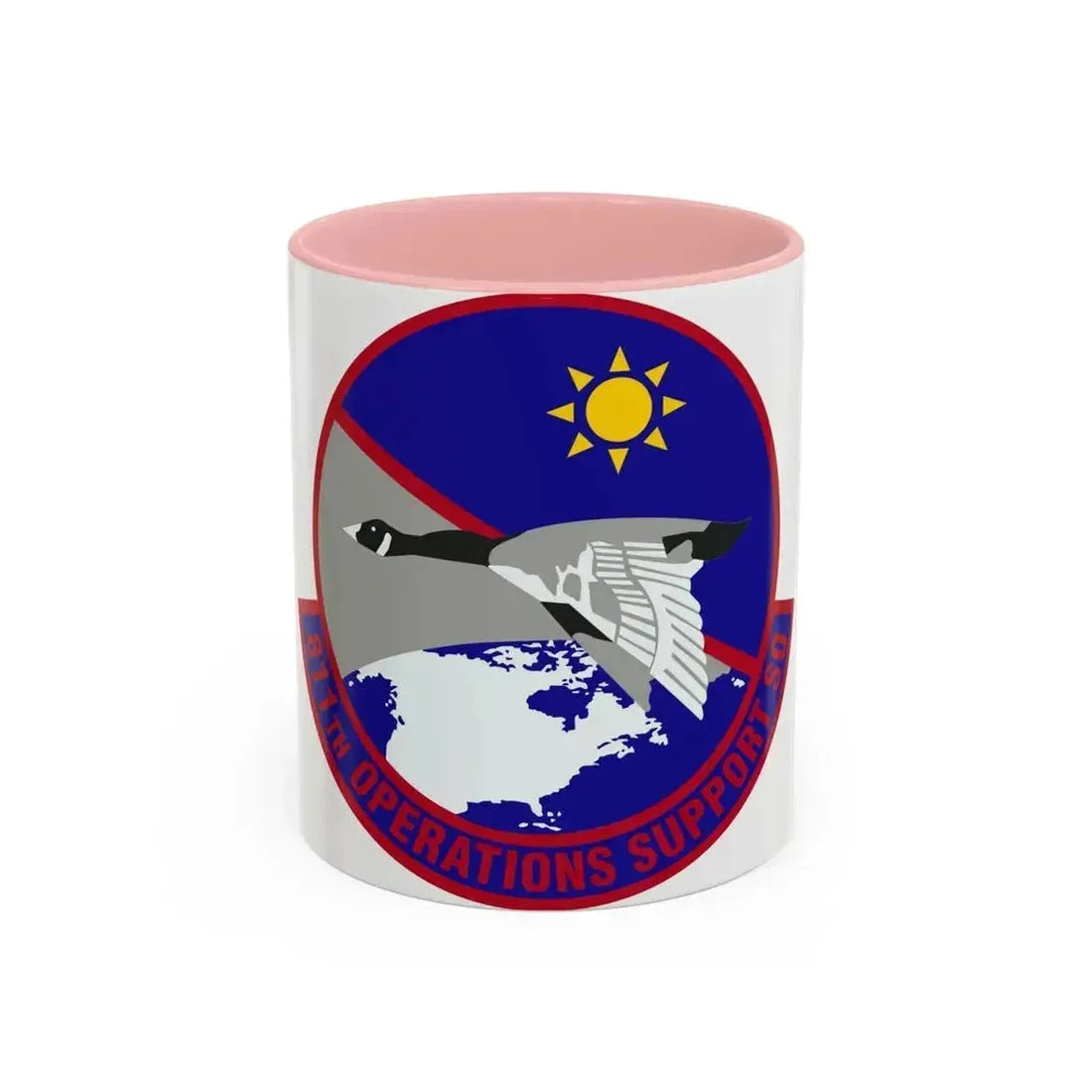 811th Operations Support Squadron (U.S. Air Force) Accent Coffee Mug 11oz Pink - Go Mug Yourself