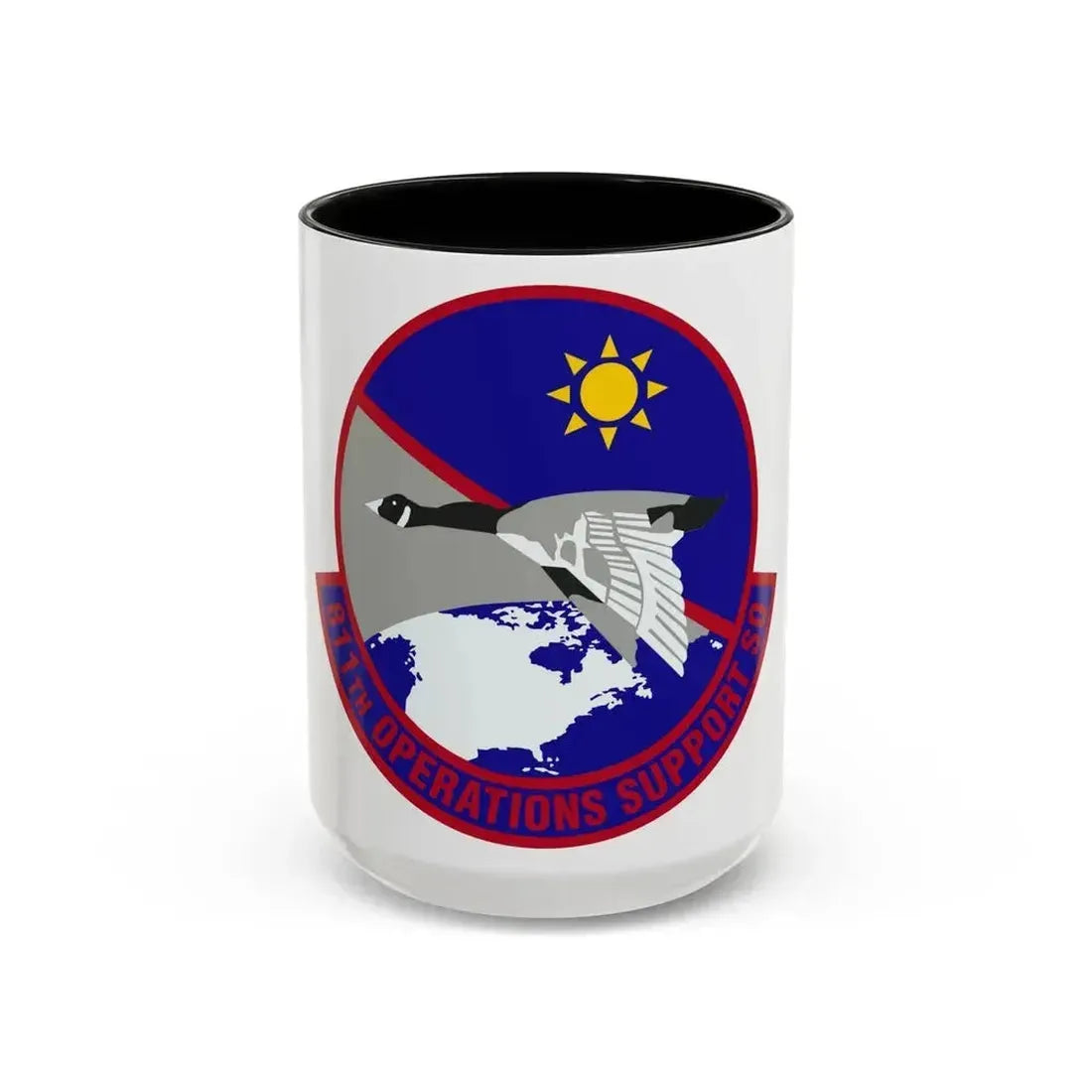 811th Operations Support Squadron (U.S. Air Force) Accent Coffee Mug 15oz Black - Go Mug Yourself