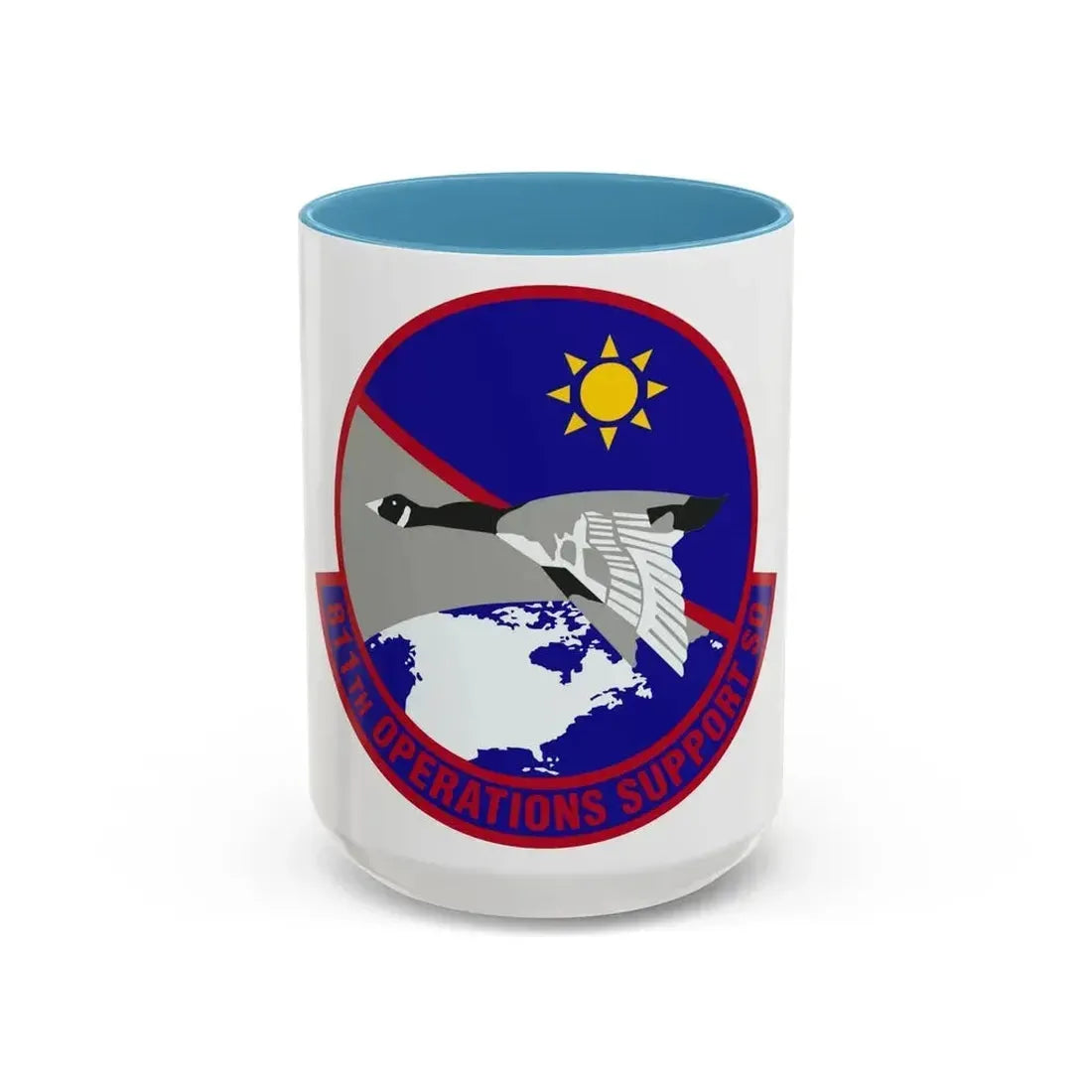811th Operations Support Squadron (U.S. Air Force) Accent Coffee Mug 15oz Light Blue - Go Mug Yourself
