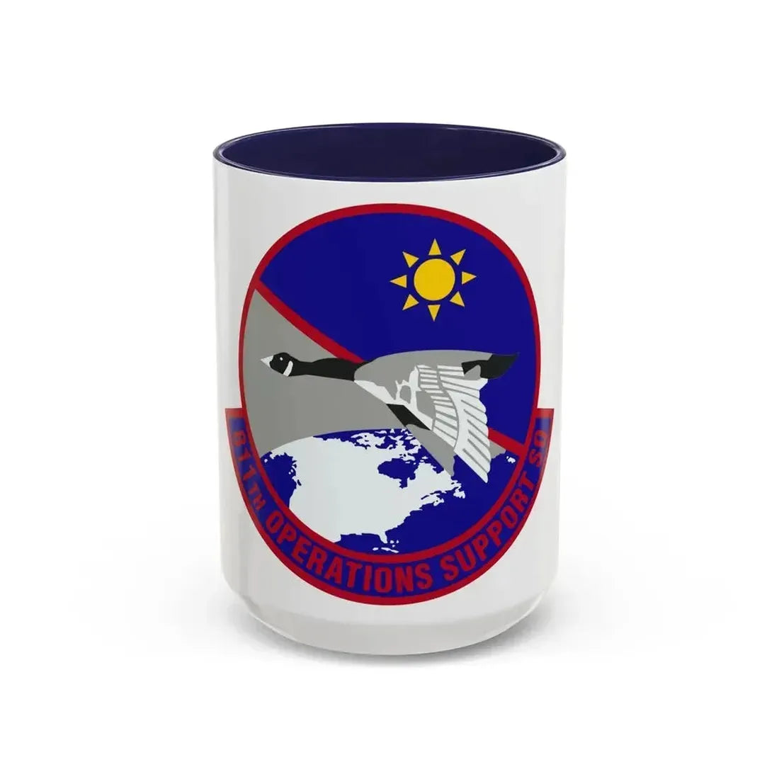 811th Operations Support Squadron (U.S. Air Force) Accent Coffee Mug 15oz Navy - Go Mug Yourself
