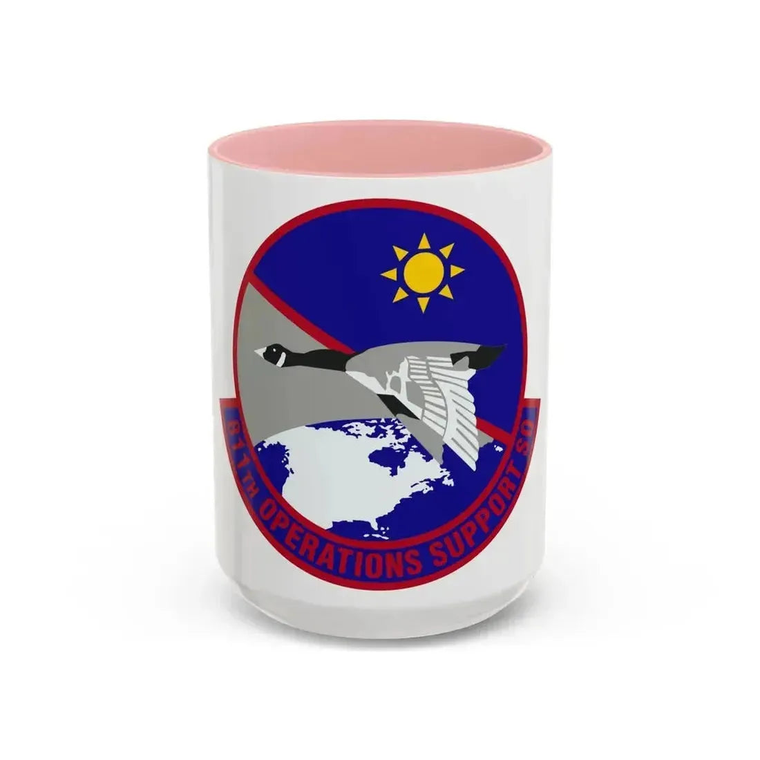 811th Operations Support Squadron (U.S. Air Force) Accent Coffee Mug 15oz Pink - Go Mug Yourself