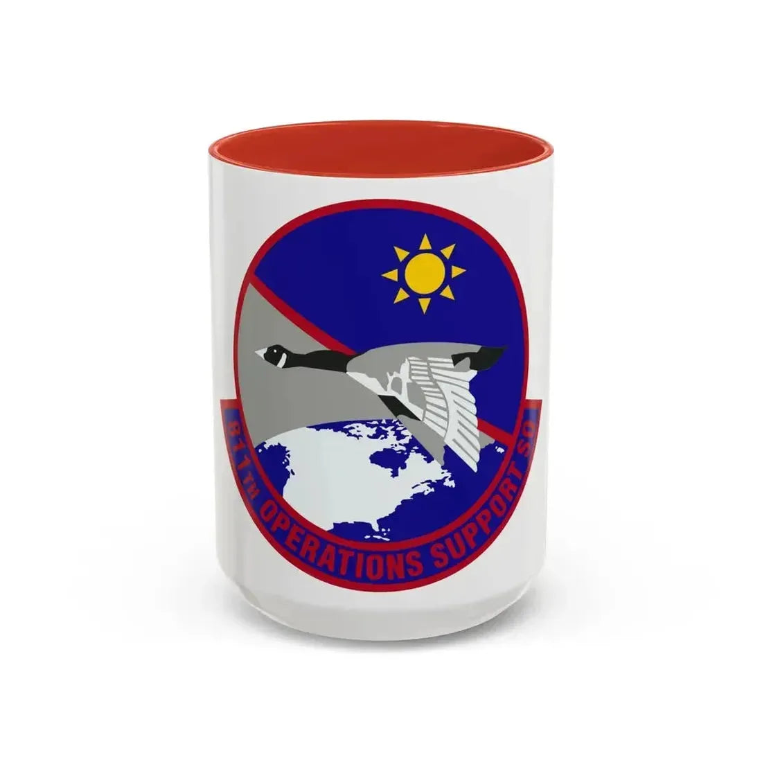 811th Operations Support Squadron (U.S. Air Force) Accent Coffee Mug 15oz Red - Go Mug Yourself