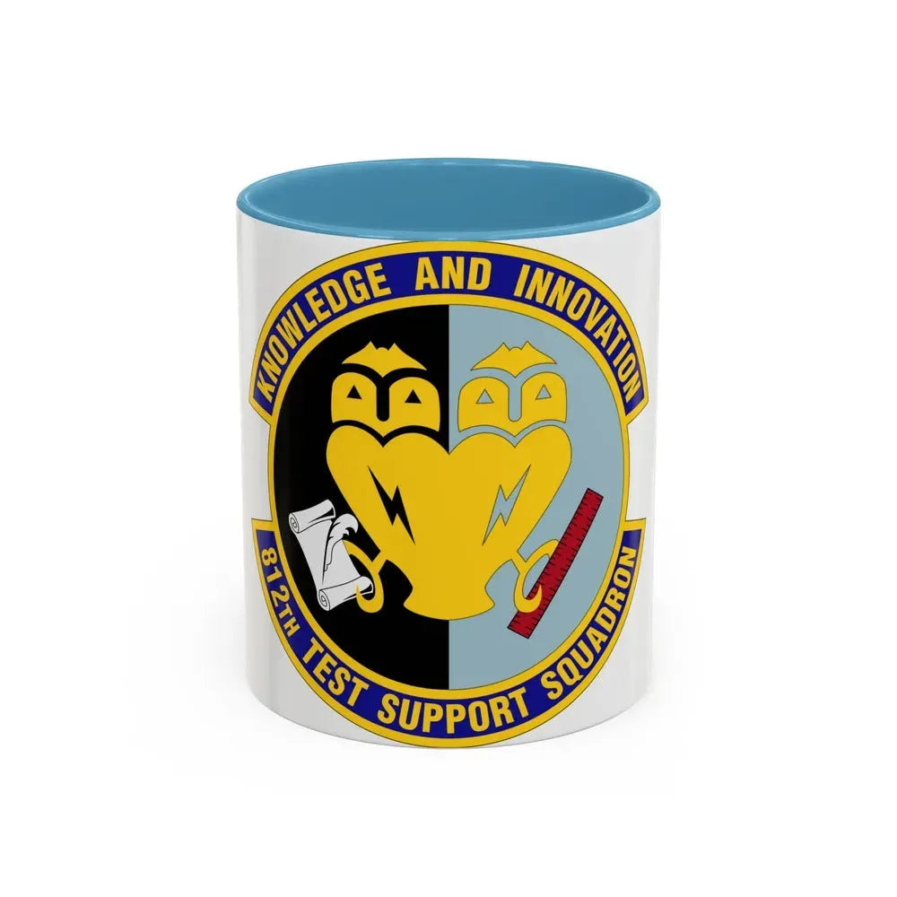 812 Test and Support Squadron AFMC (U.S. Air Force) Accent Coffee Mug 11oz Light Blue - Go Mug Yourself