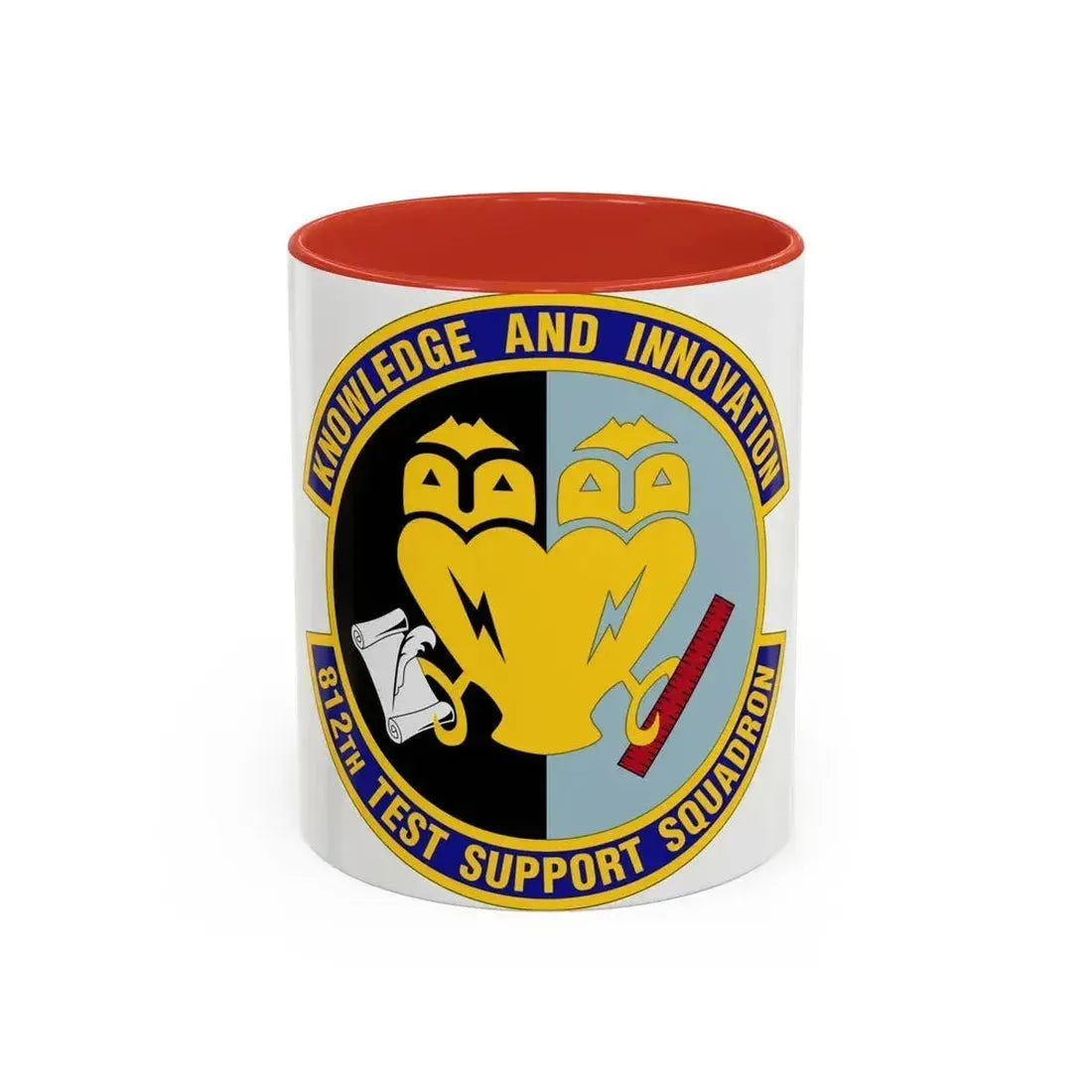 812 Test and Support Squadron AFMC (U.S. Air Force) Accent Coffee Mug 11oz Red - Go Mug Yourself