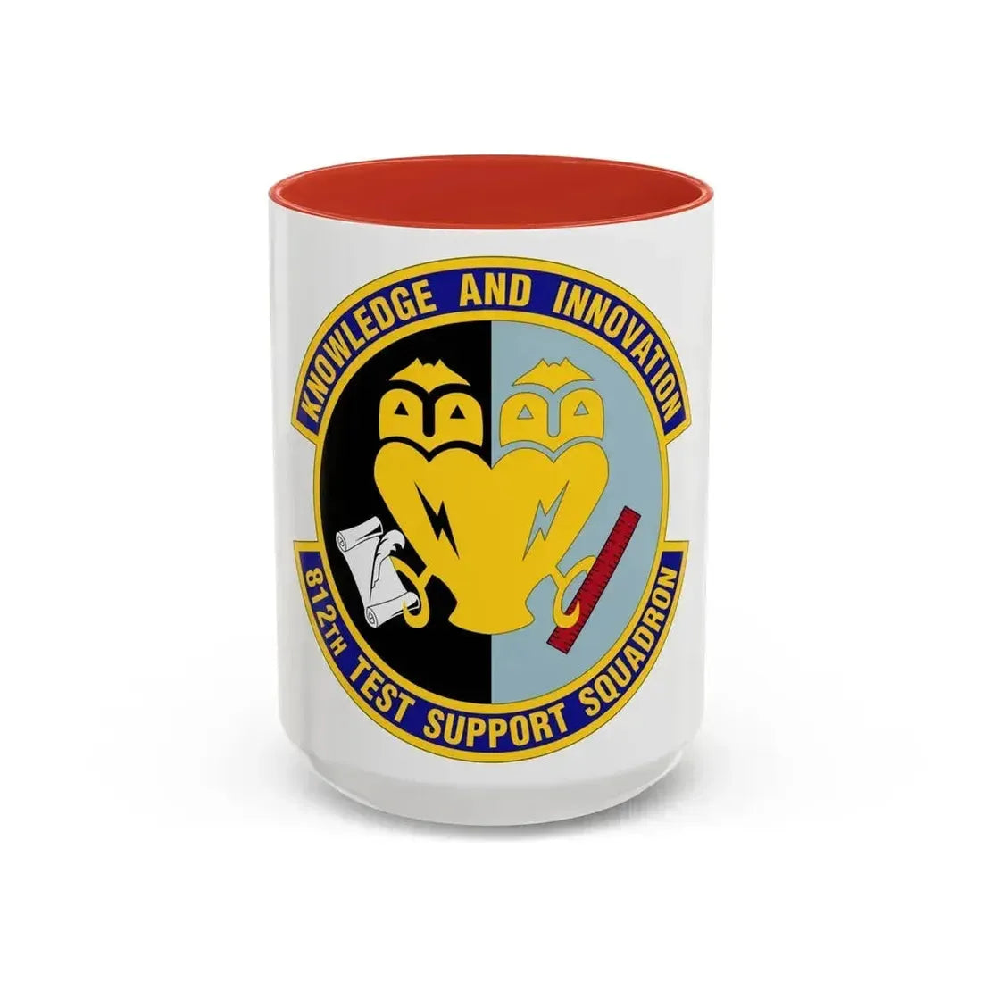 812 Test and Support Squadron AFMC (U.S. Air Force) Accent Coffee Mug 15oz Red - Go Mug Yourself