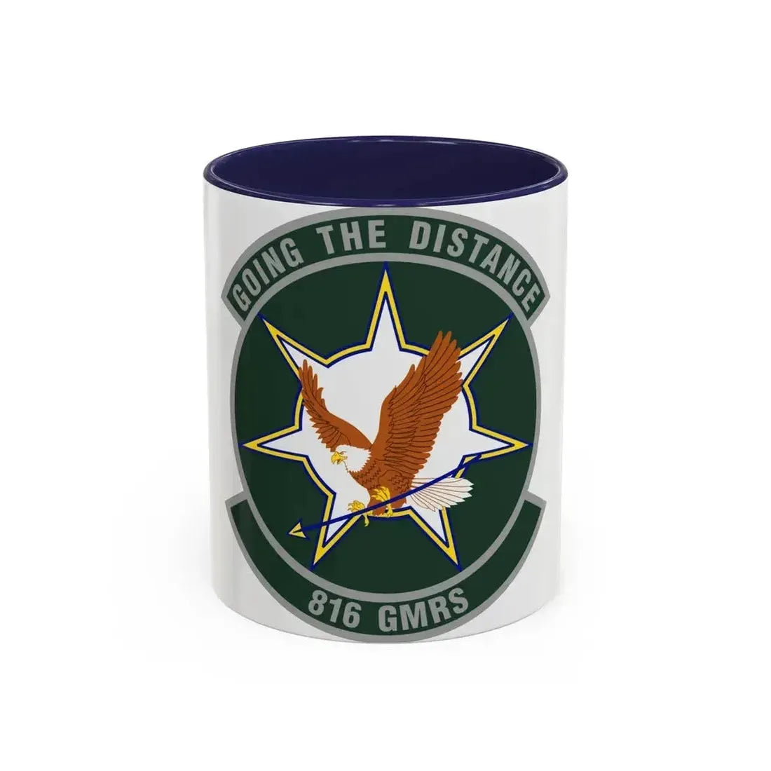 816th Global Mobility Readiness Squadron (U.S. Air Force) Accent Coffee Mug 11oz Navy - Go Mug Yourself